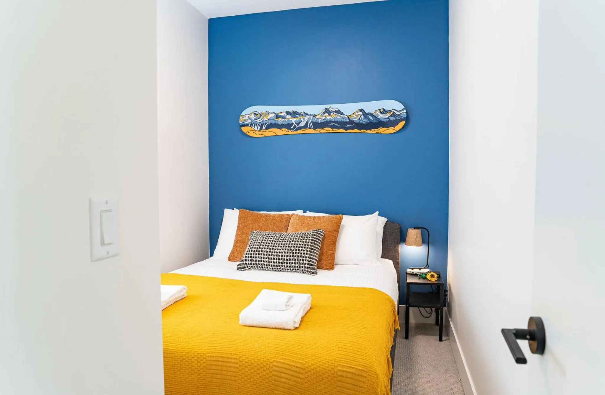 Bed in The Ski Shanty by Revelstoke Vacations