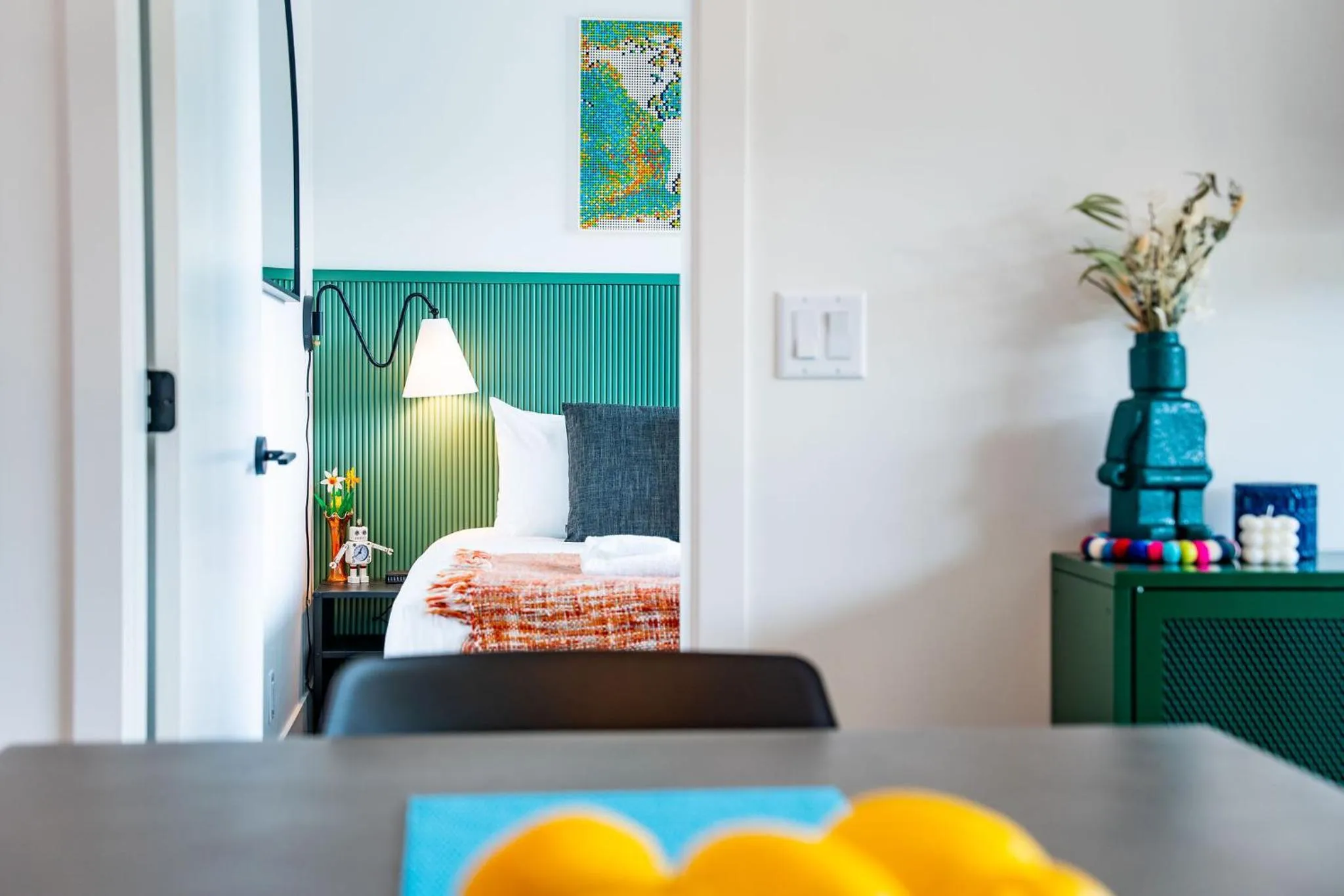 Bed in The Ski Shanty by Revelstoke Vacations