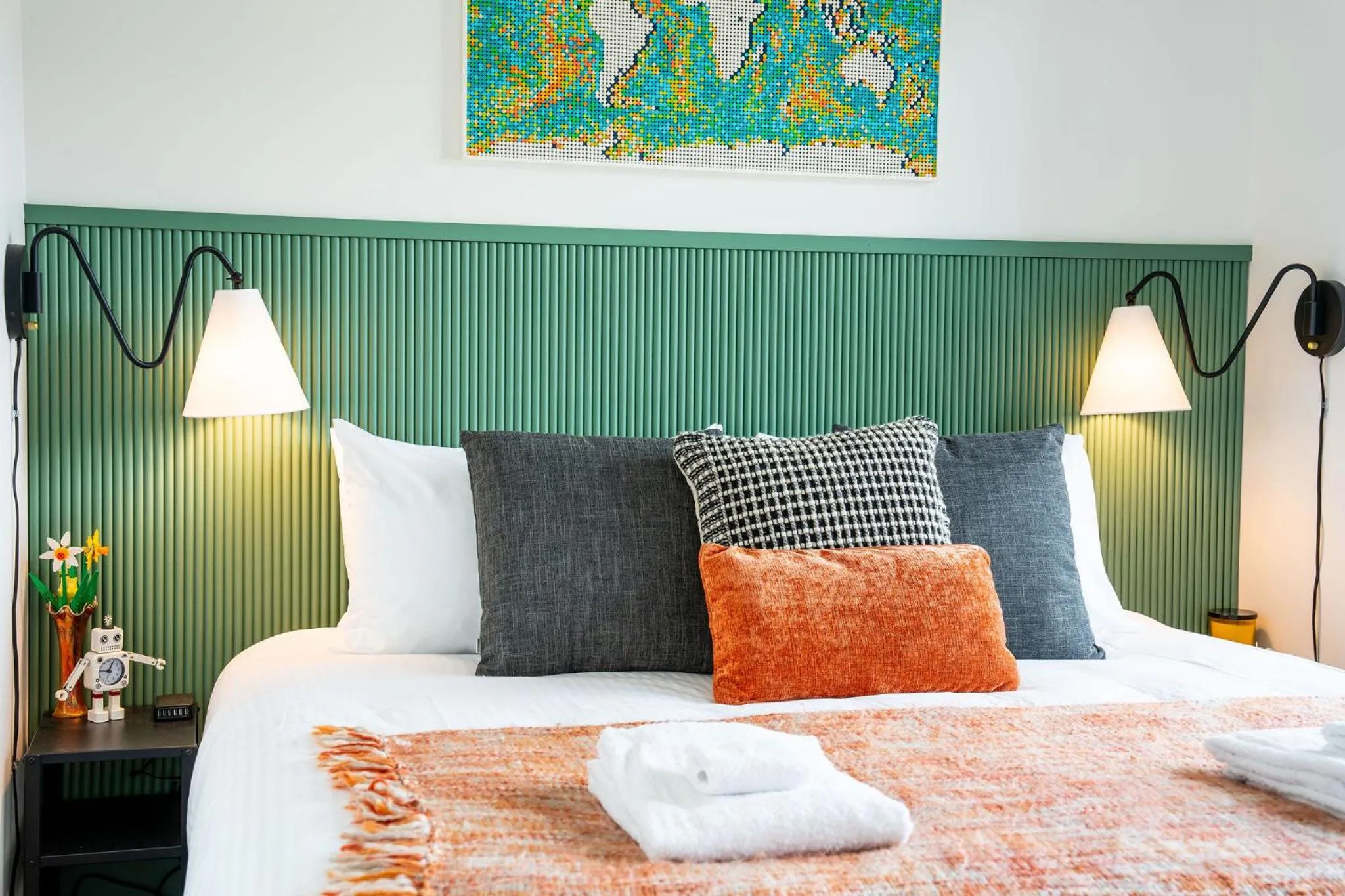 Bed in The Ski Shanty by Revelstoke Vacations