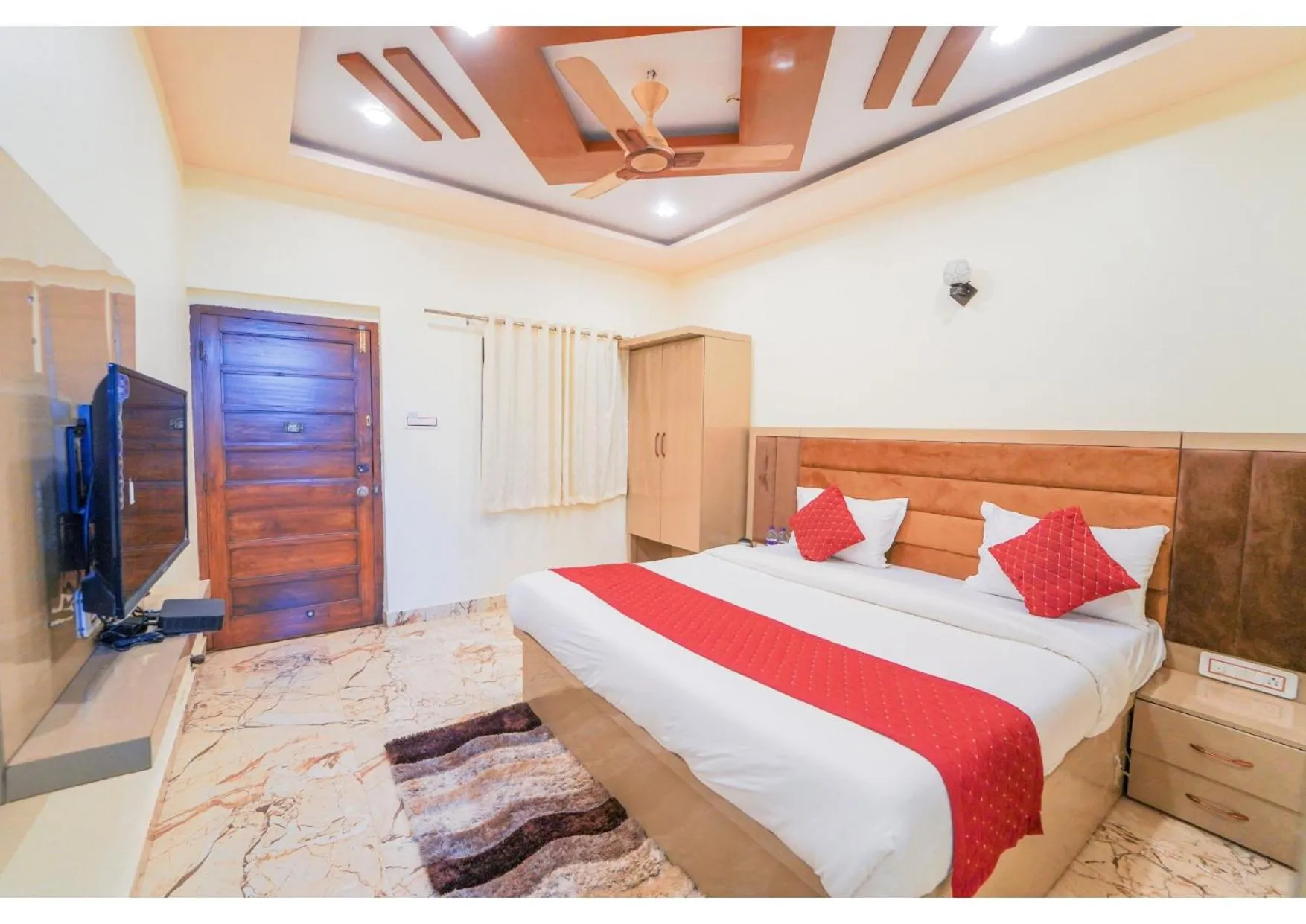 Bed in Saanjh Riverside Resort