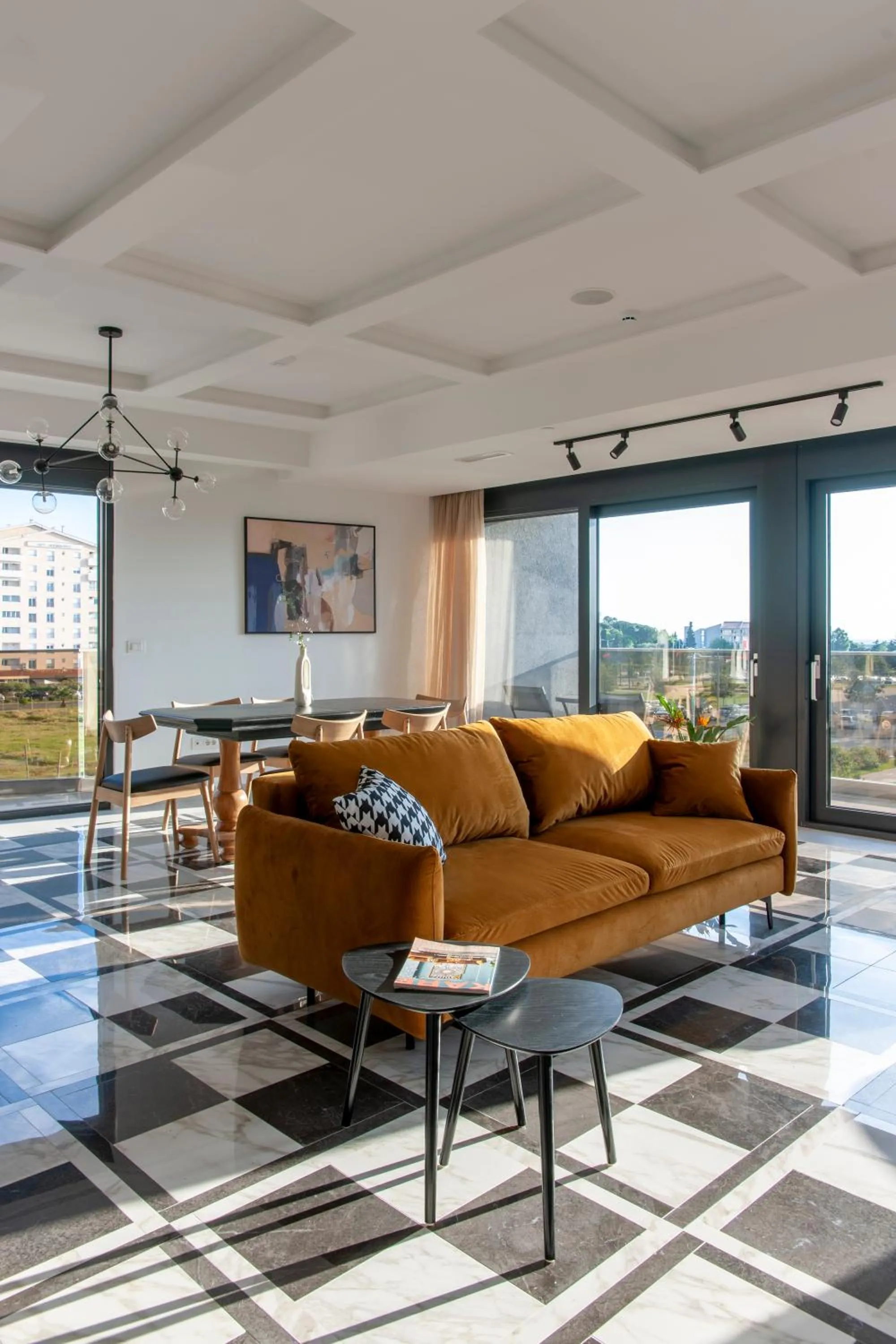 Living room in Soho Suites