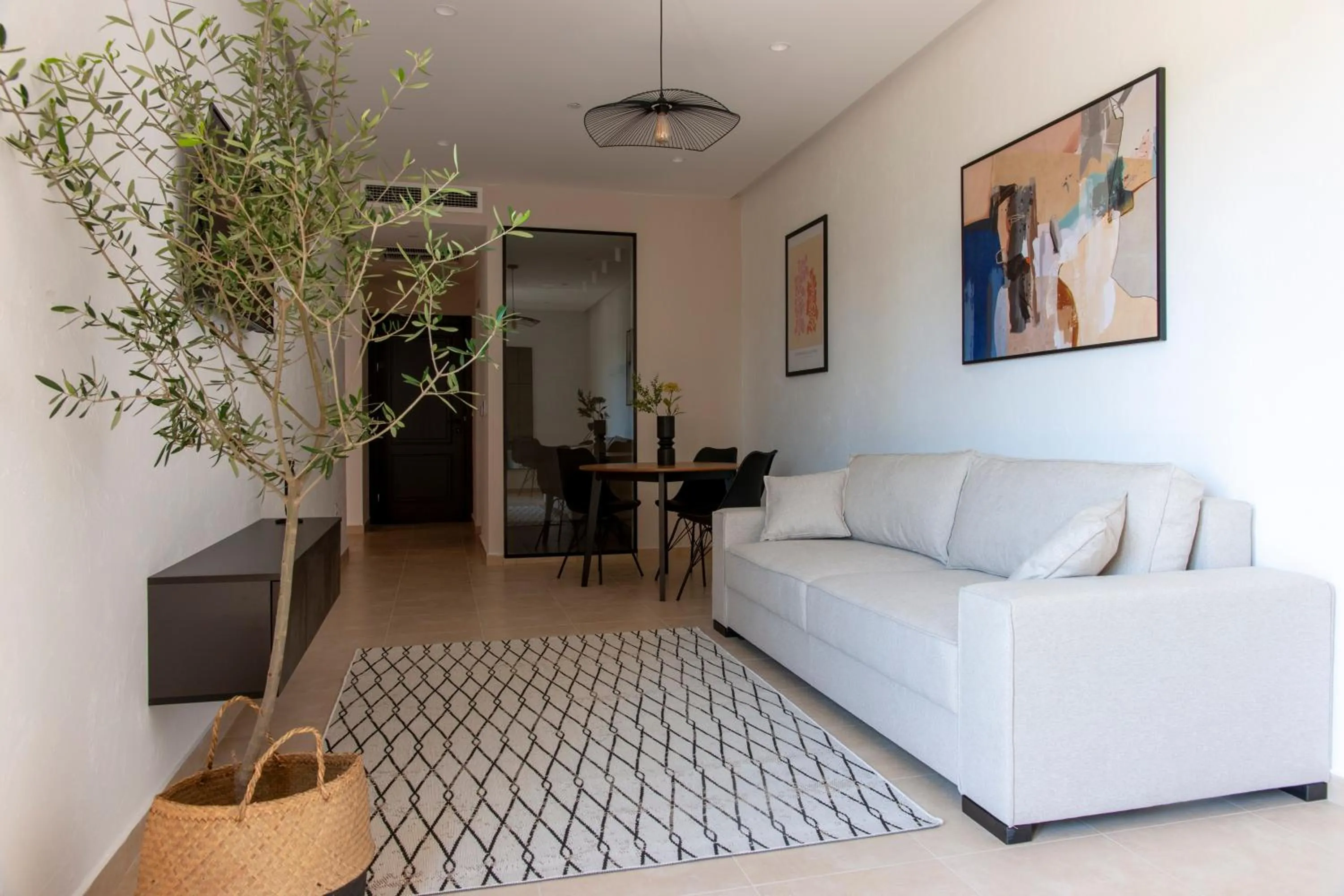 Living room in Soho Suites