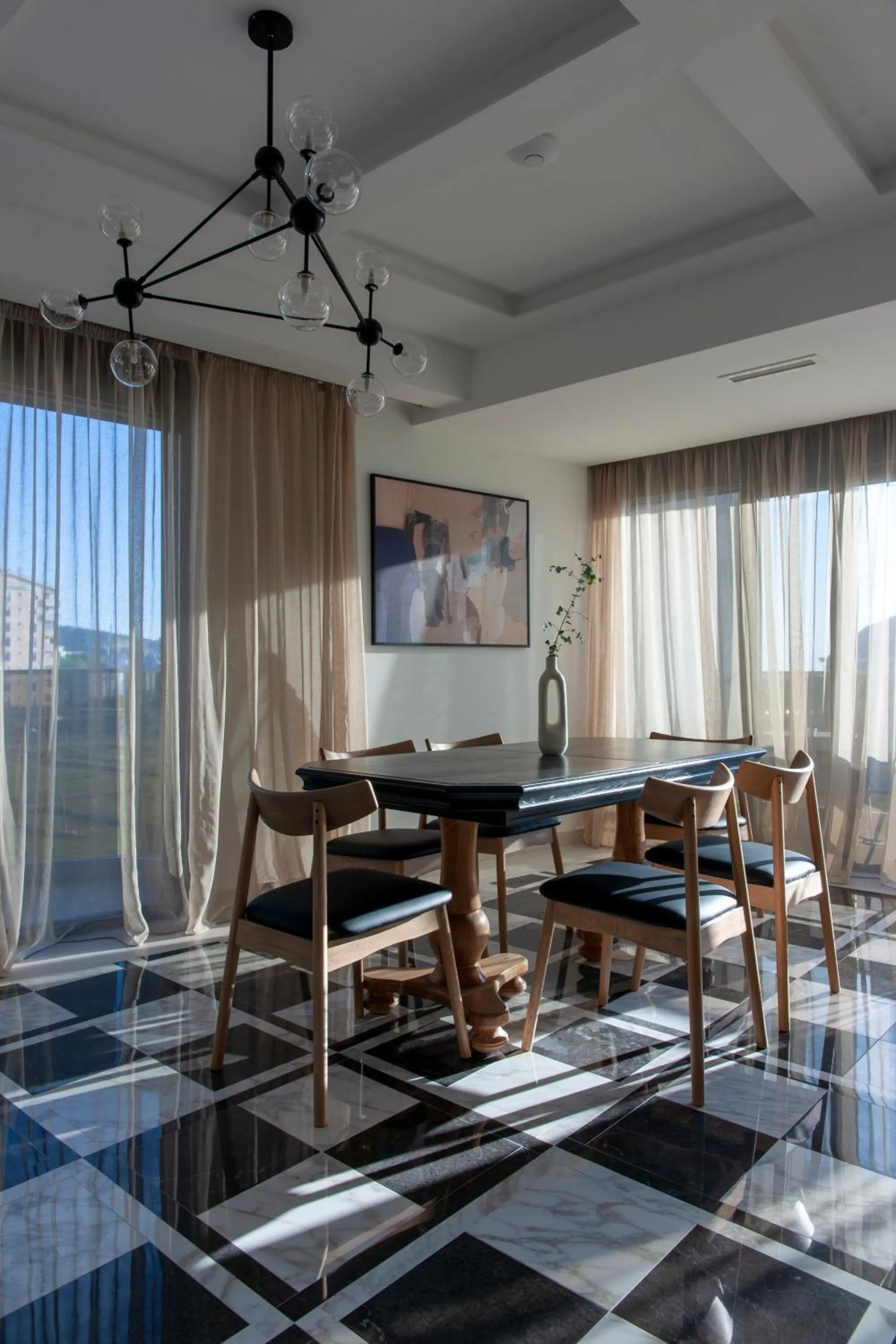 Dining area in Soho Suites