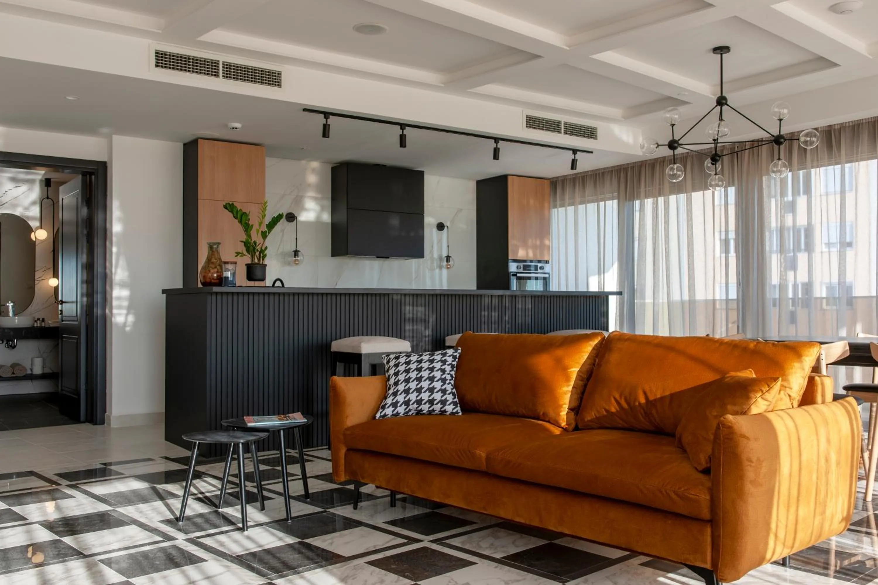 Living room in Soho Suites