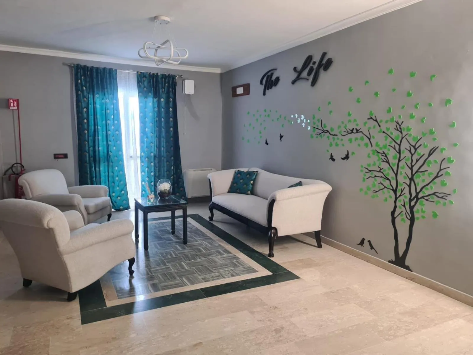 Seating area in The Life