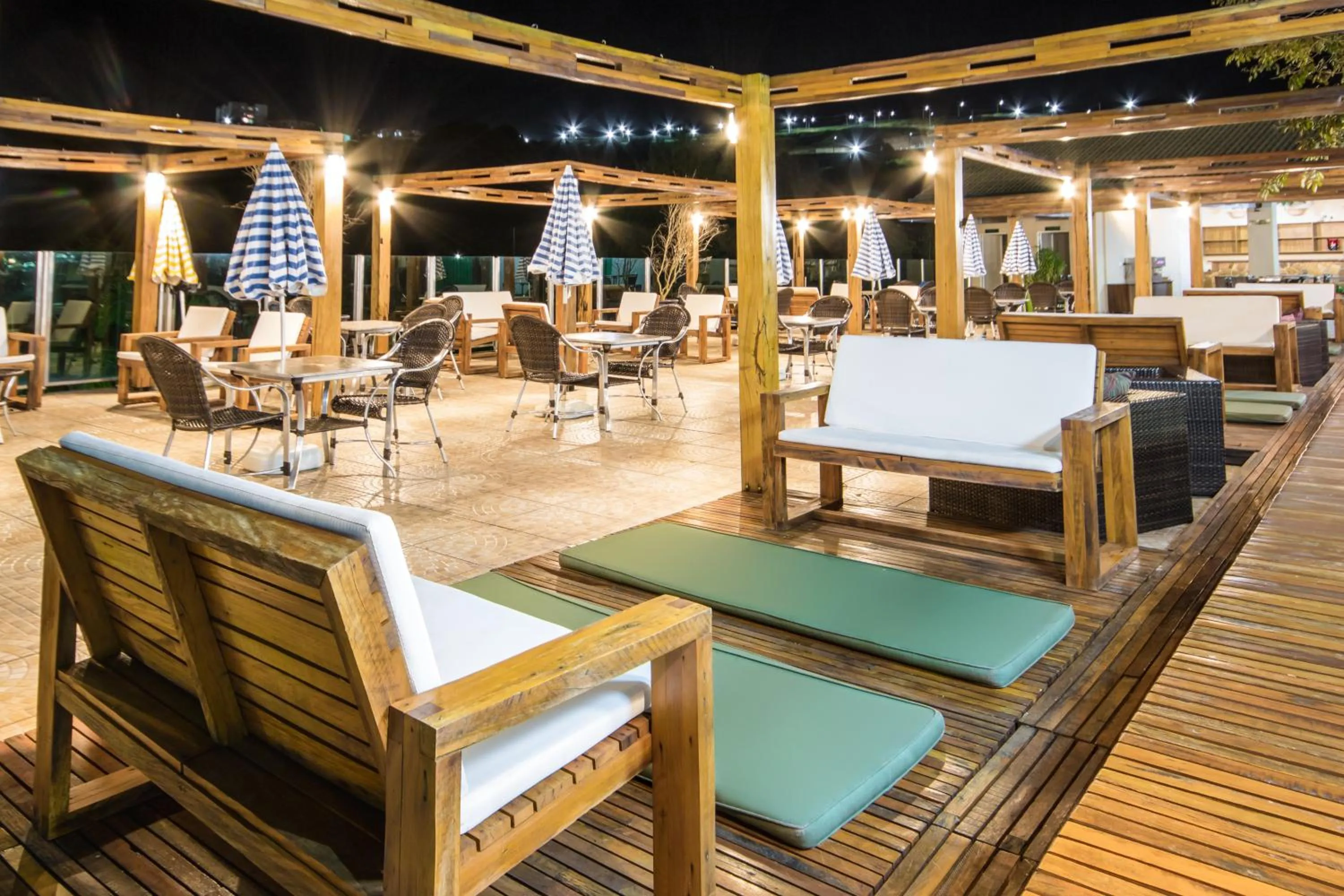 Patio in Thermas All Inclusive Resort Poços de Caldas By Nacional Inn