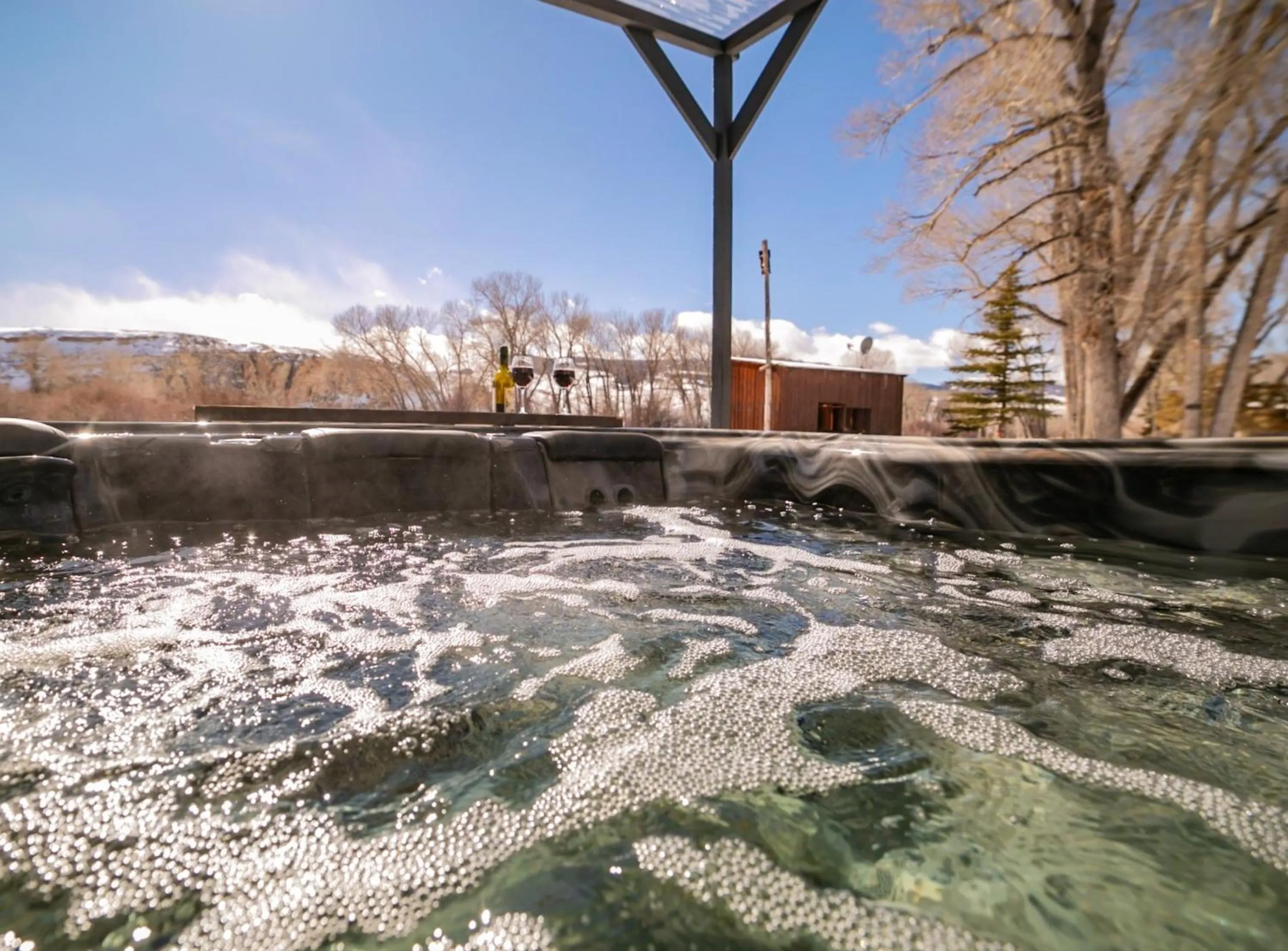Hot Tub in Chinook Winds Lodge