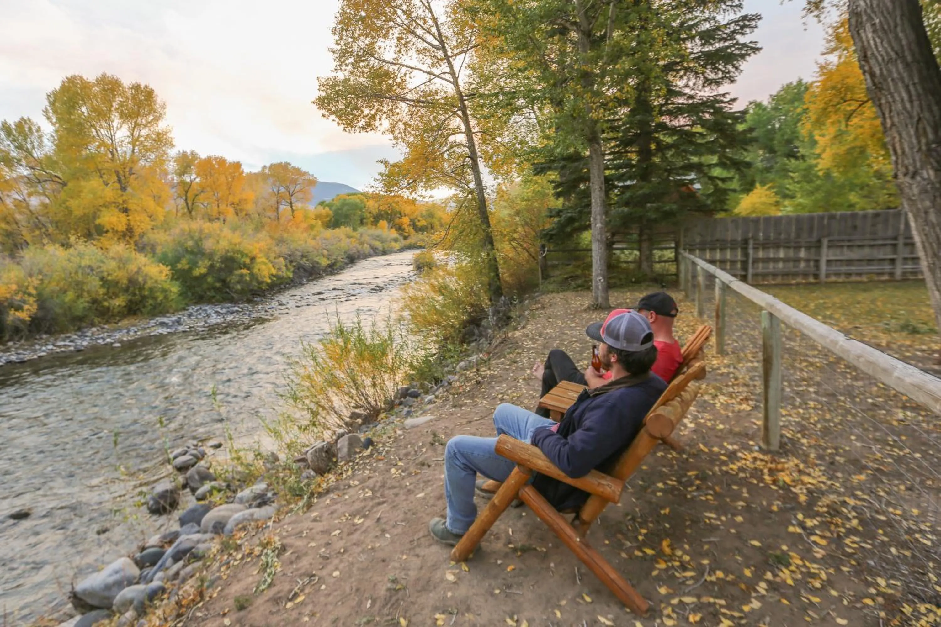 People in Chinook Winds Lodge