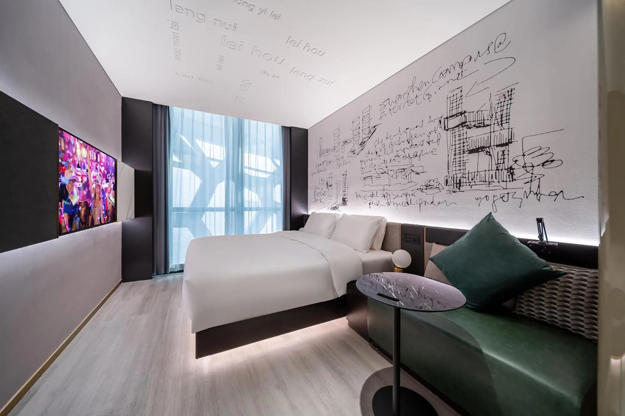 Photo of the whole room, Bed in CitiGO Hotel Shenzhen Shekou Cruise Center Seaview Near Taizi Bay K11