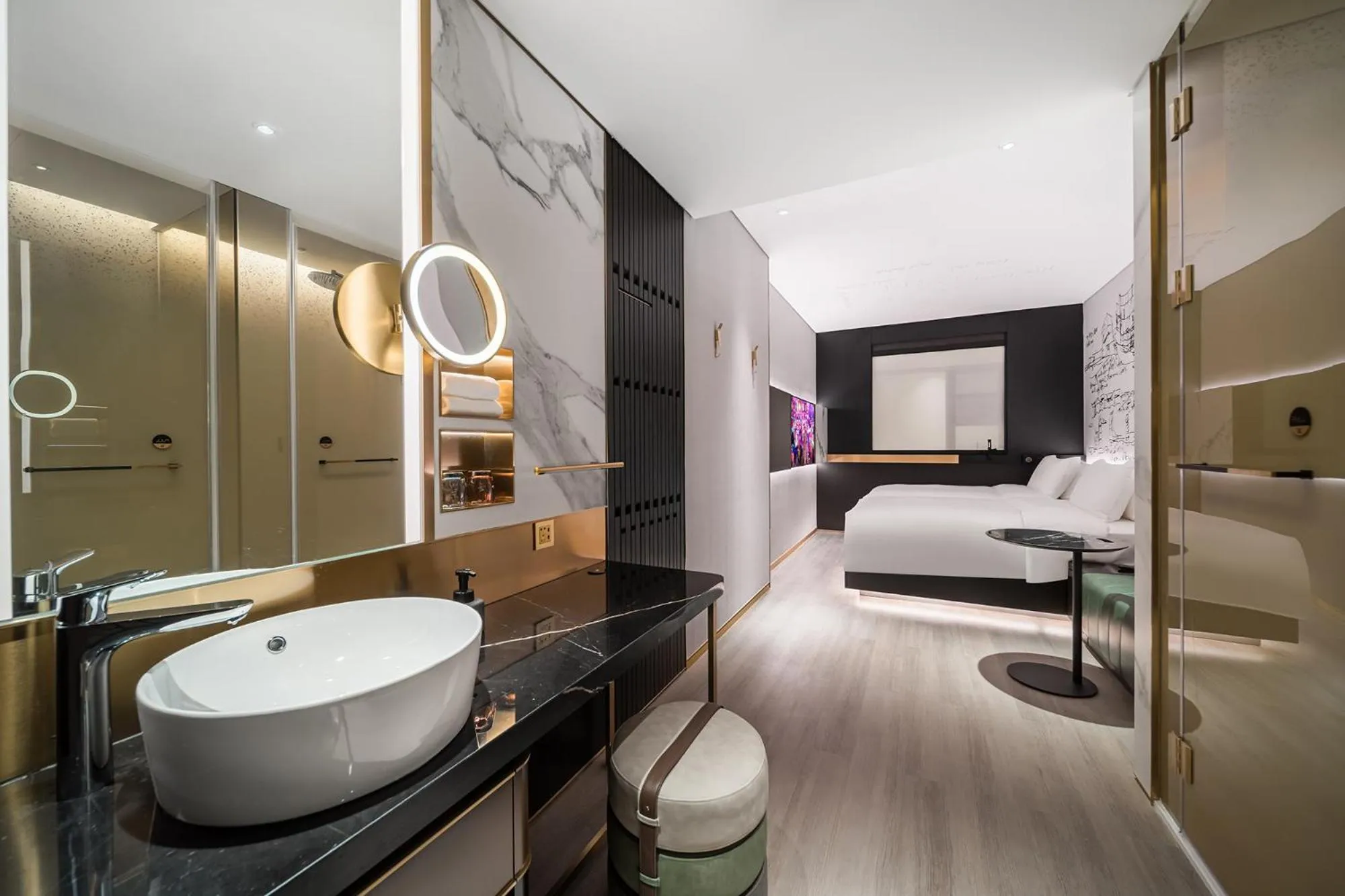 Photo of the whole room in CitiGO Hotel Shenzhen Shekou Cruise Center Seaview Near Taizi Bay K11