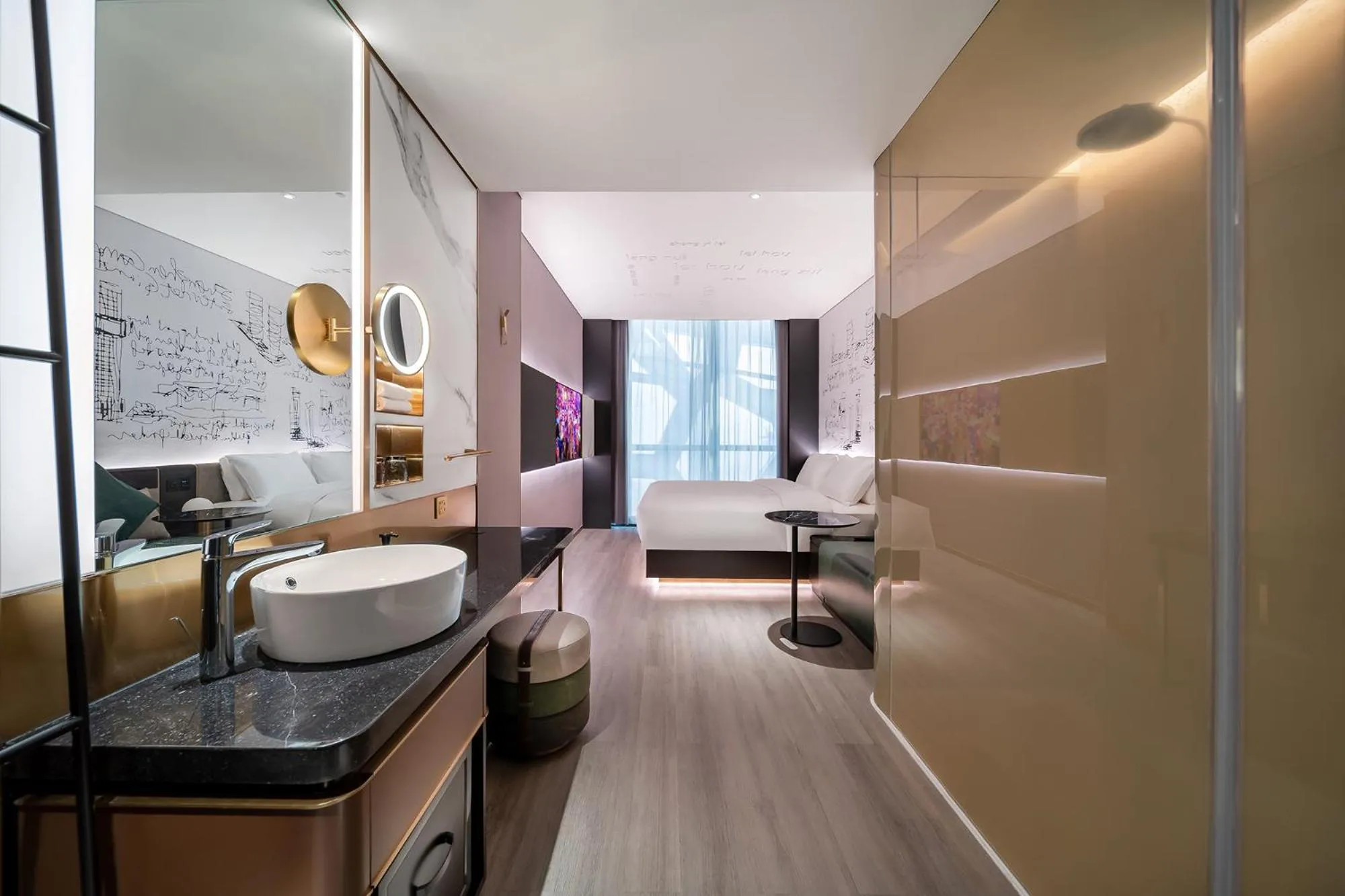 Photo of the whole room in CitiGO Hotel Shenzhen Shekou Cruise Center Seaview Near Taizi Bay K11