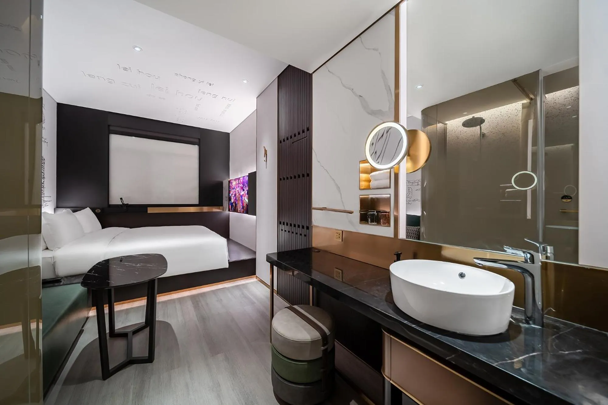 Photo of the whole room in CitiGO Hotel Shenzhen Shekou Cruise Center Seaview Near Taizi Bay K11