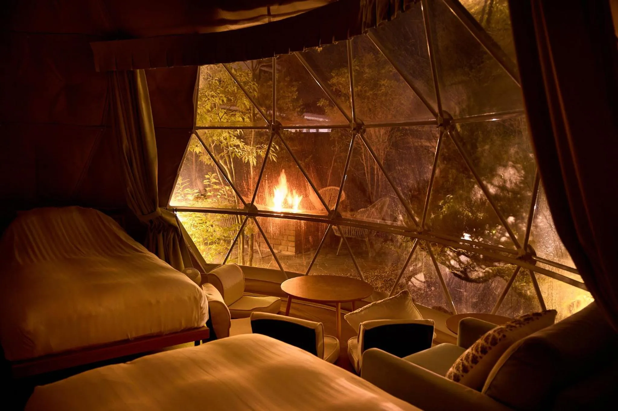 Garden view, Bed in Bessho Onsen Midoriya