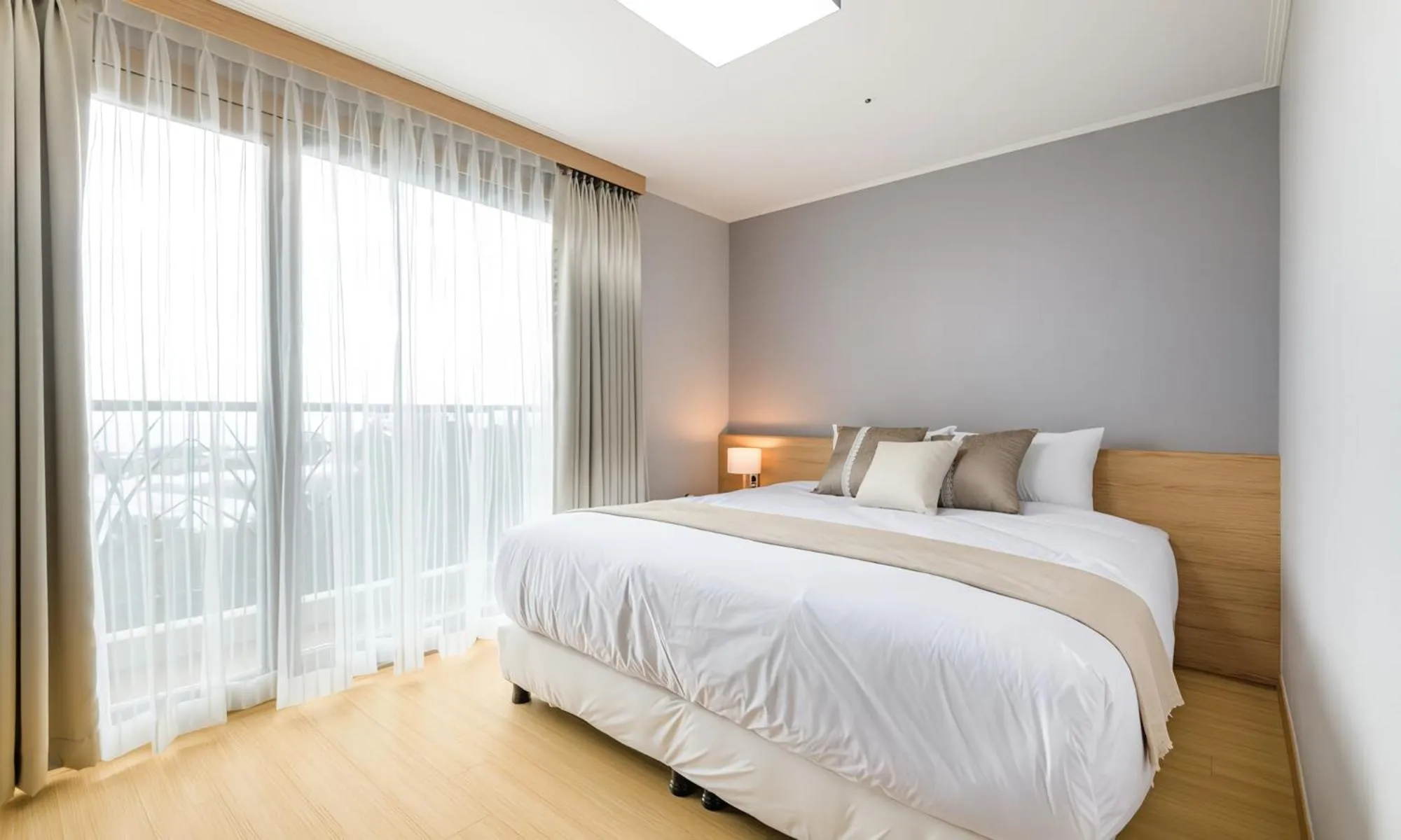 Bed in Seogwipo Worldcup Resort