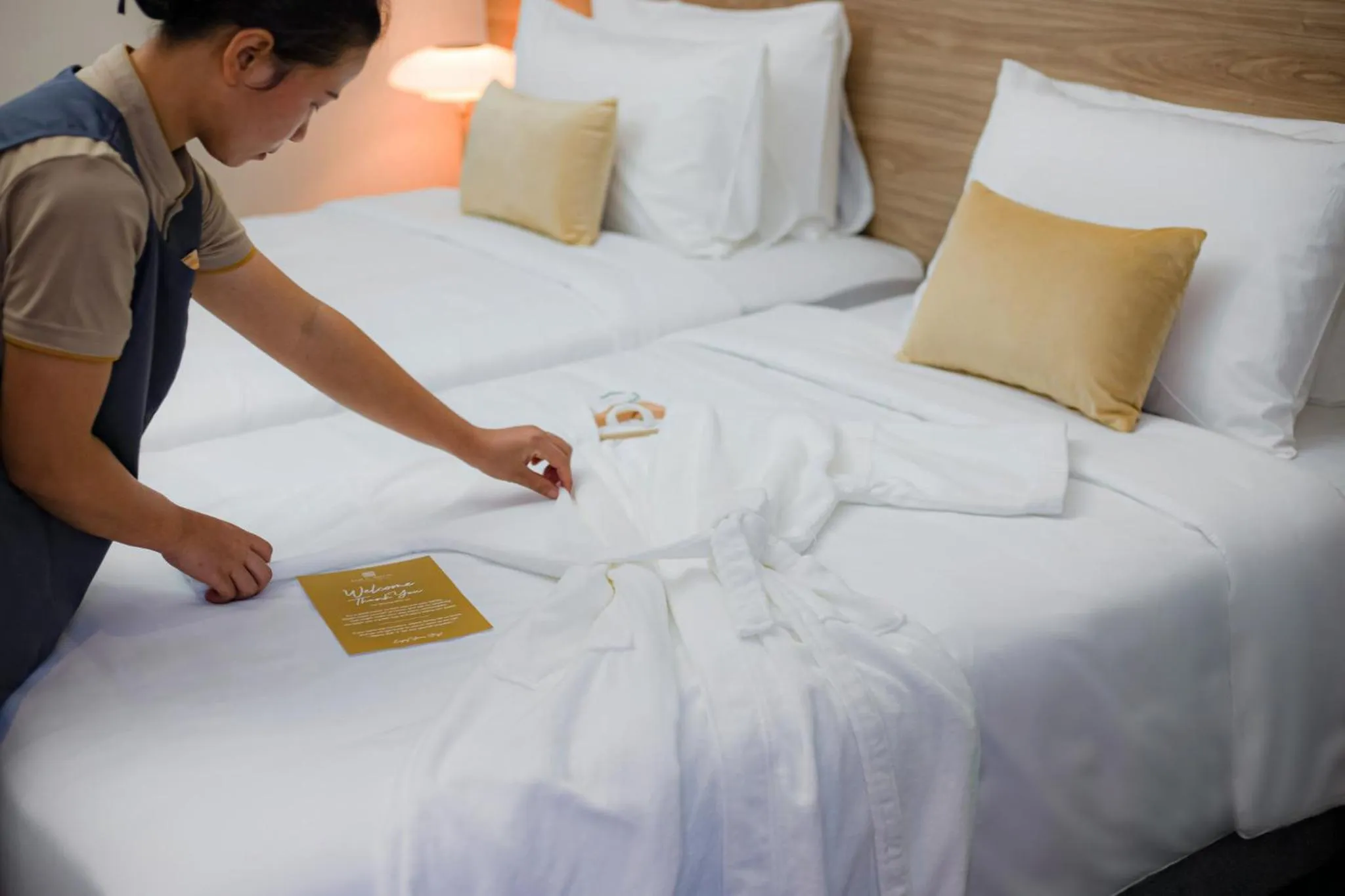 Bed in SAM E Hotel Bangkok Sathorn