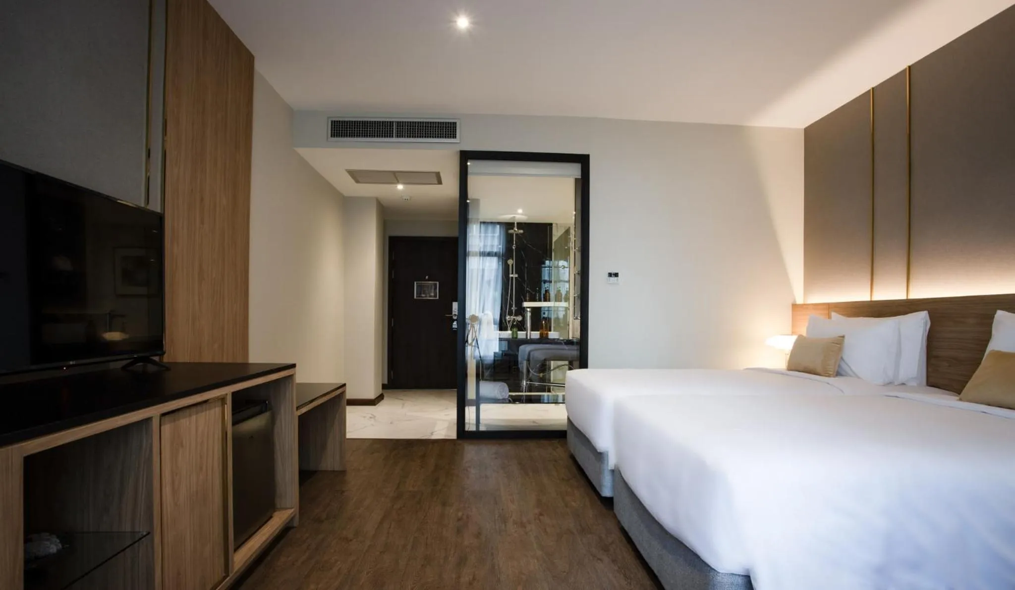 Bed in SAM E Hotel Bangkok Sathorn