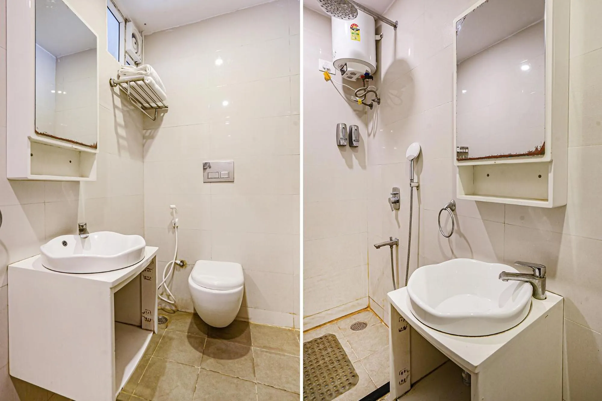 Bathroom in FabHotel Prime D Dev - Nr Vijayawada Club