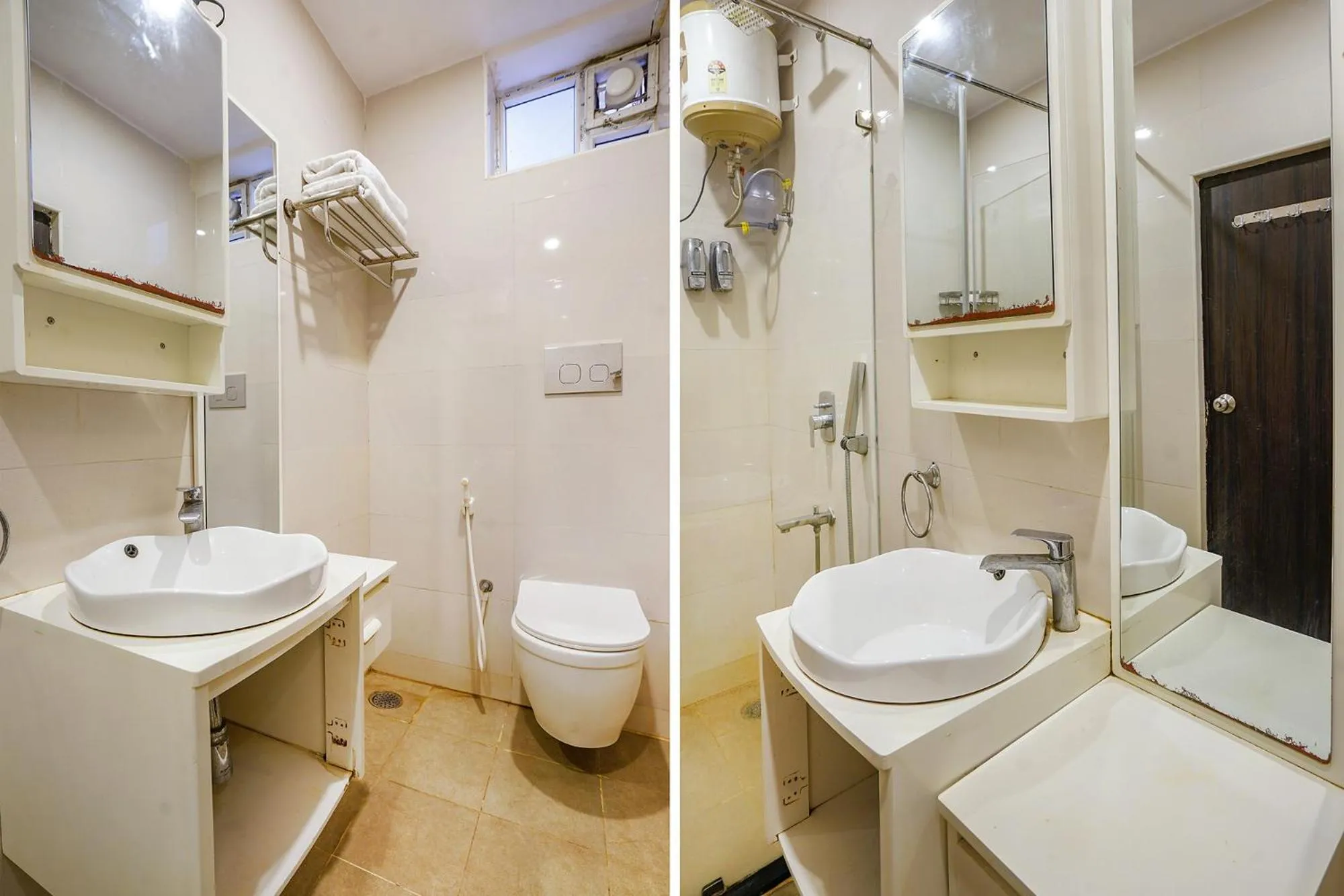 Bathroom in FabHotel Prime D Dev - Nr Vijayawada Club