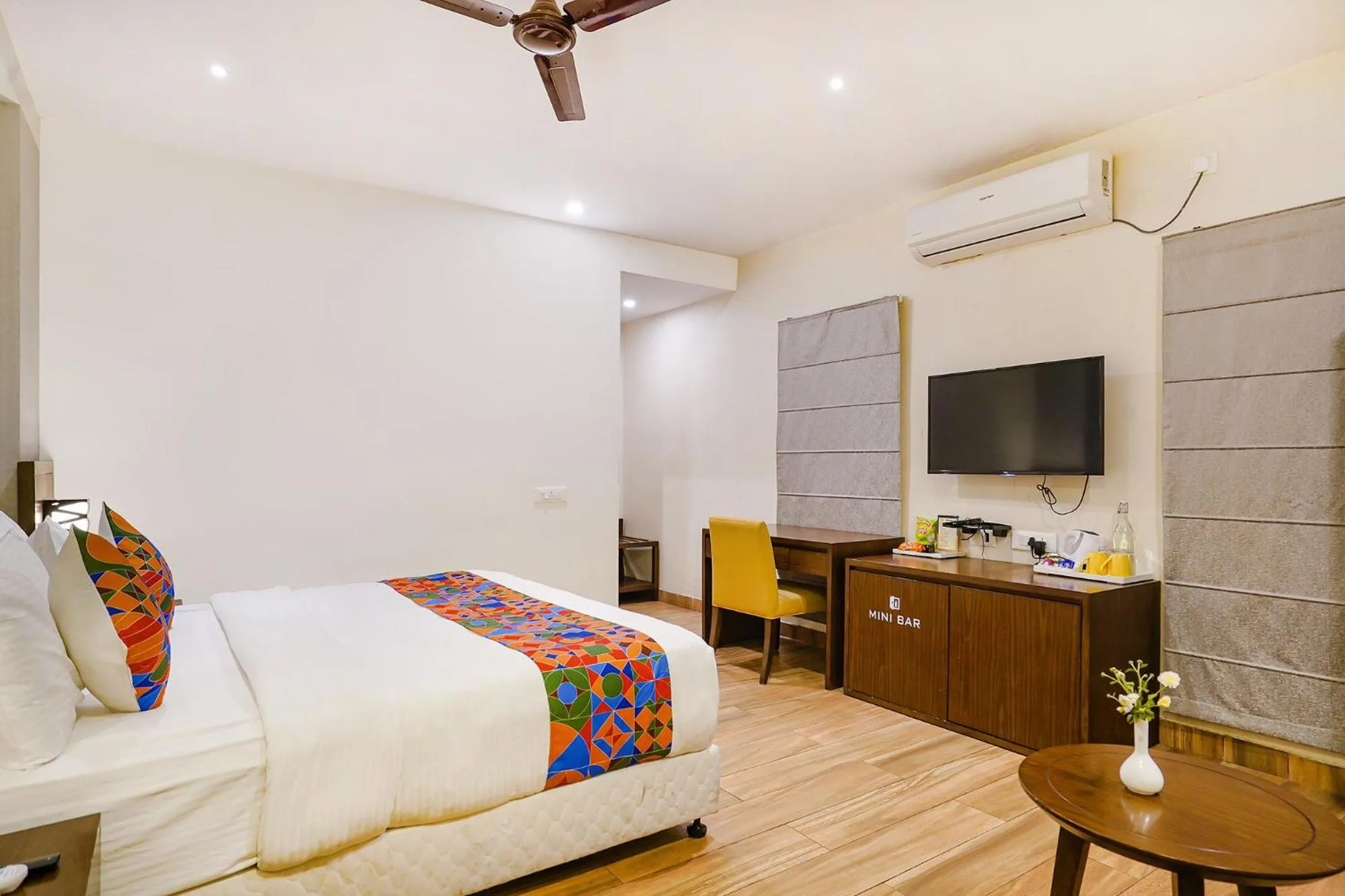 Bed in FabHotel Prime D Dev - Nr Vijayawada Club
