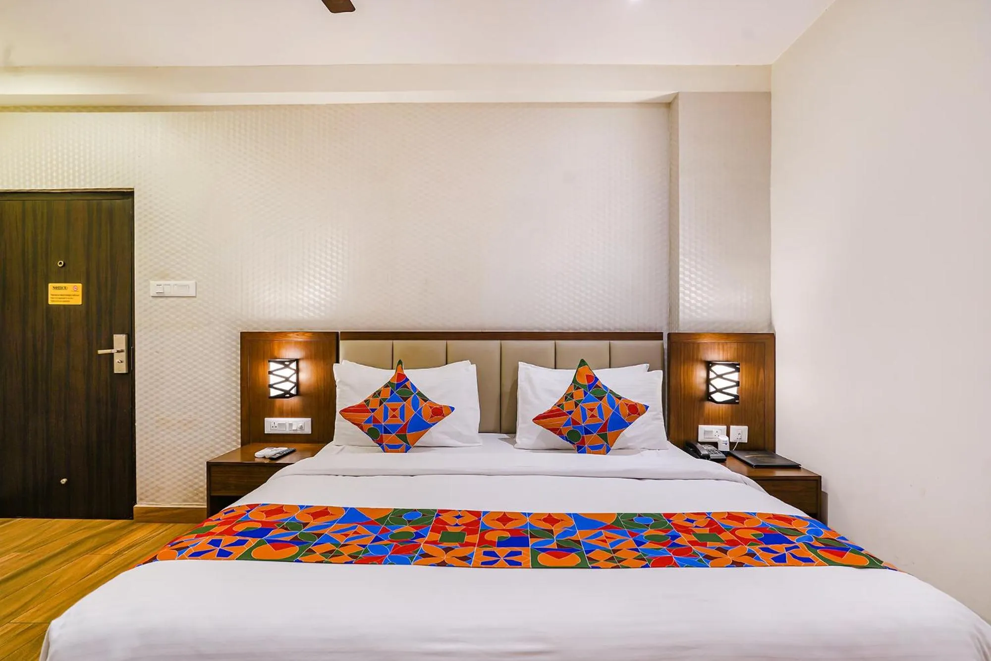 Bed in FabHotel Prime D Dev - Nr Vijayawada Club