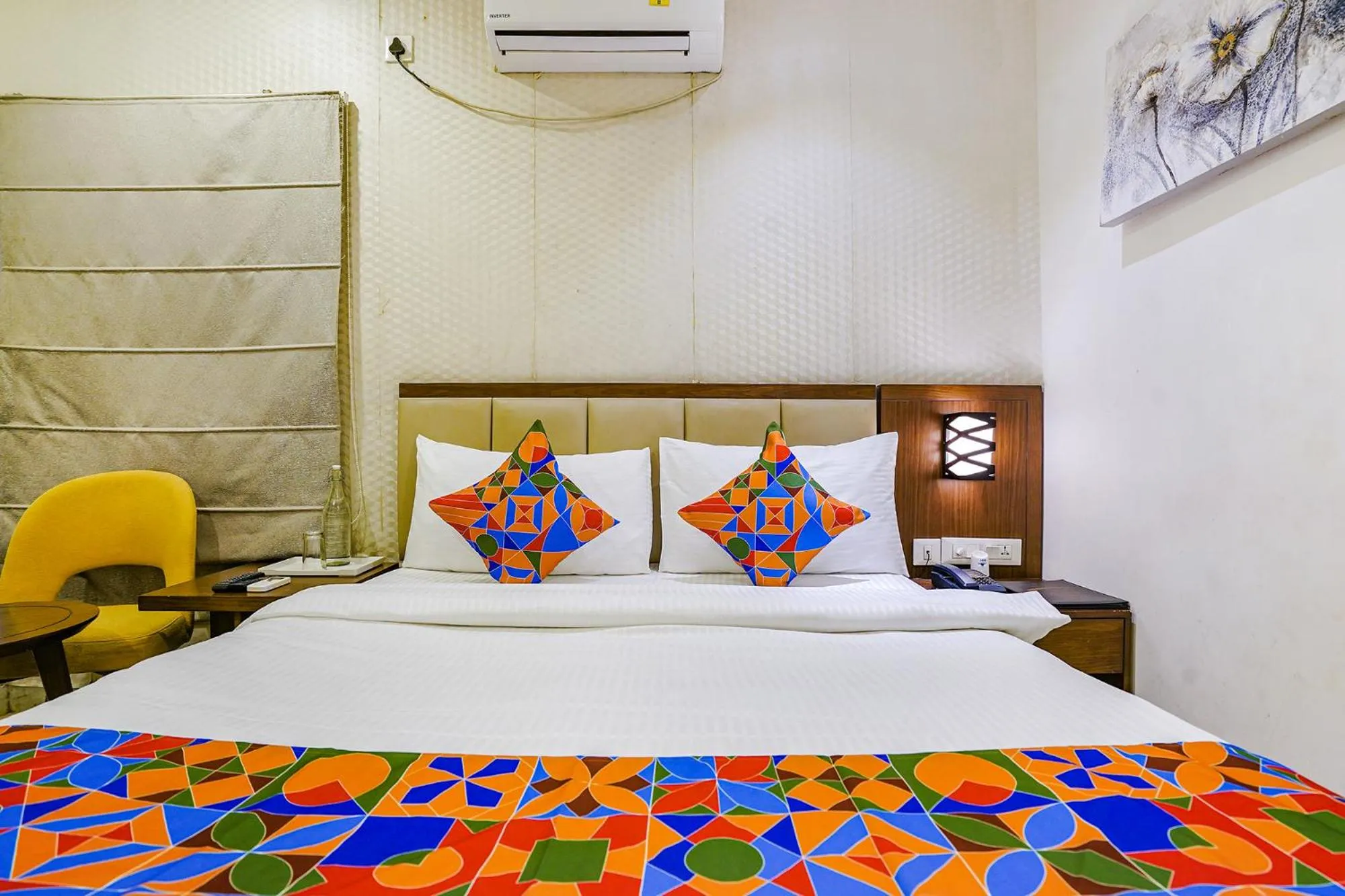 Bed in FabHotel Prime D Dev - Nr Vijayawada Club