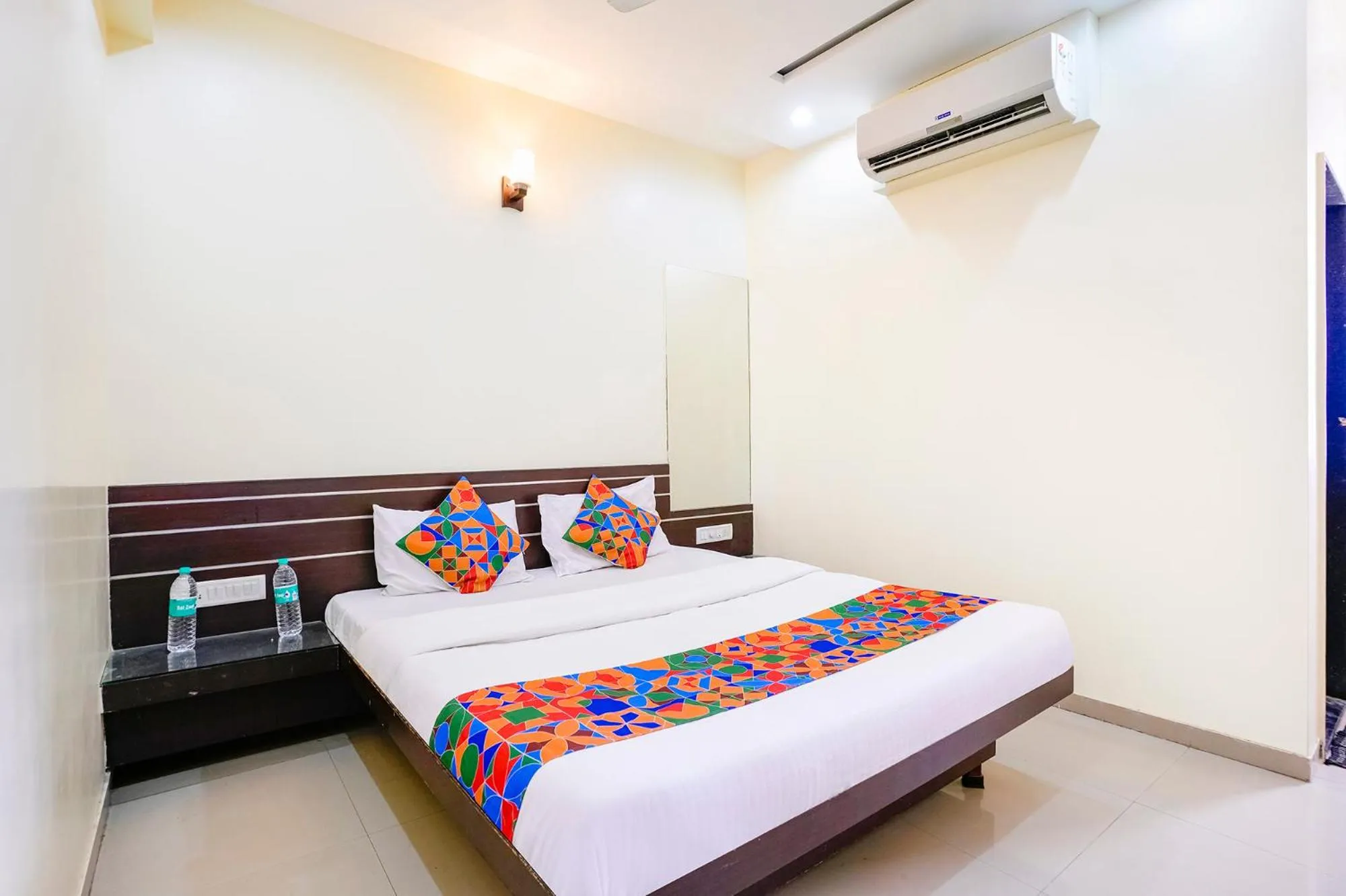 Photo of the whole room, Bed in FabHotel Sai Govind