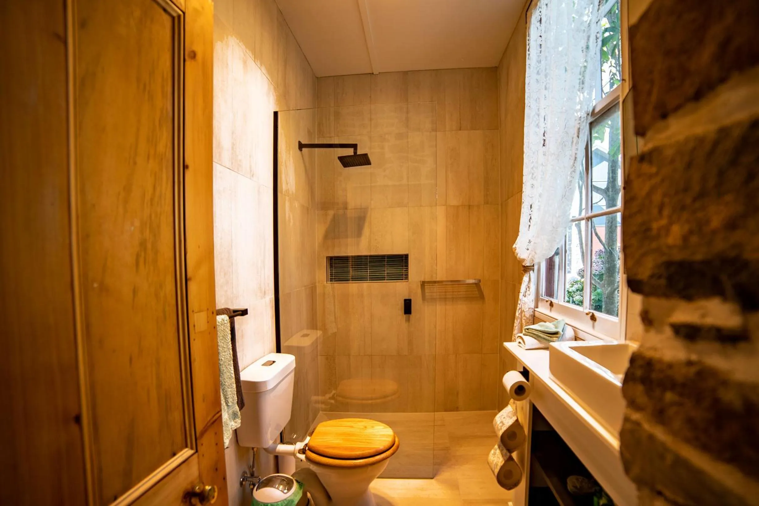 Shower in Poet's Cottage Stanley