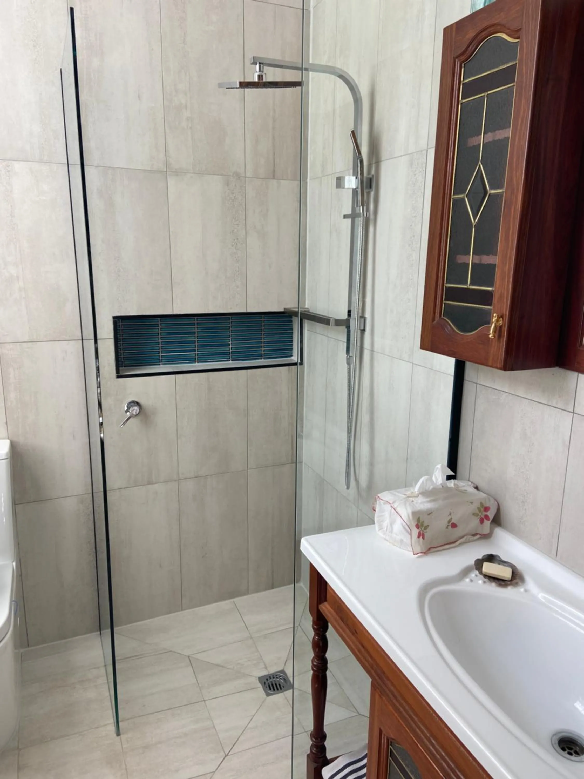 Shower in Poet's Cottage Stanley