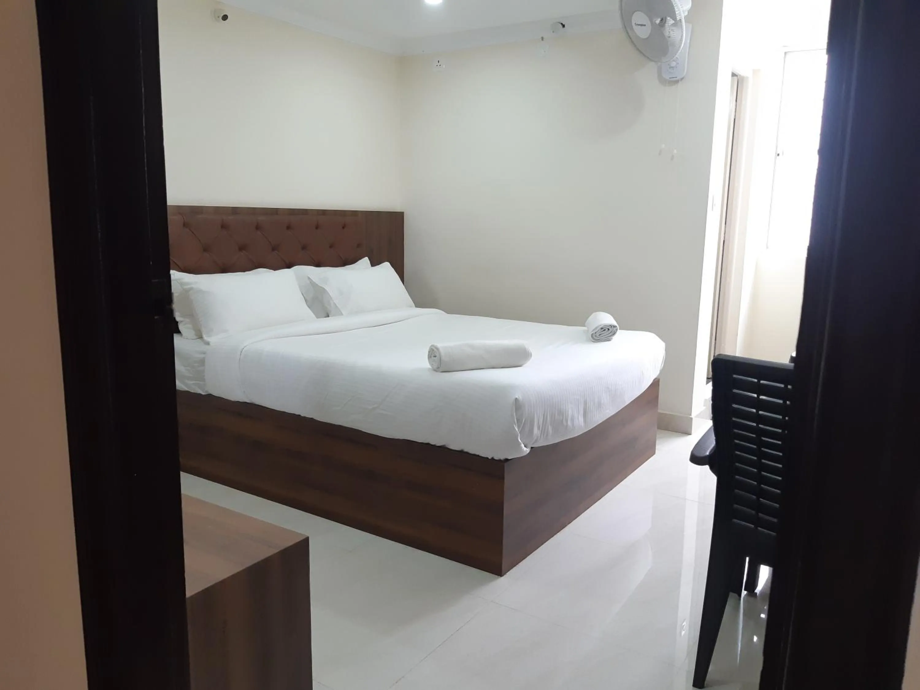 Photo of the whole room, Bed in CNR Residency, Madanapalle