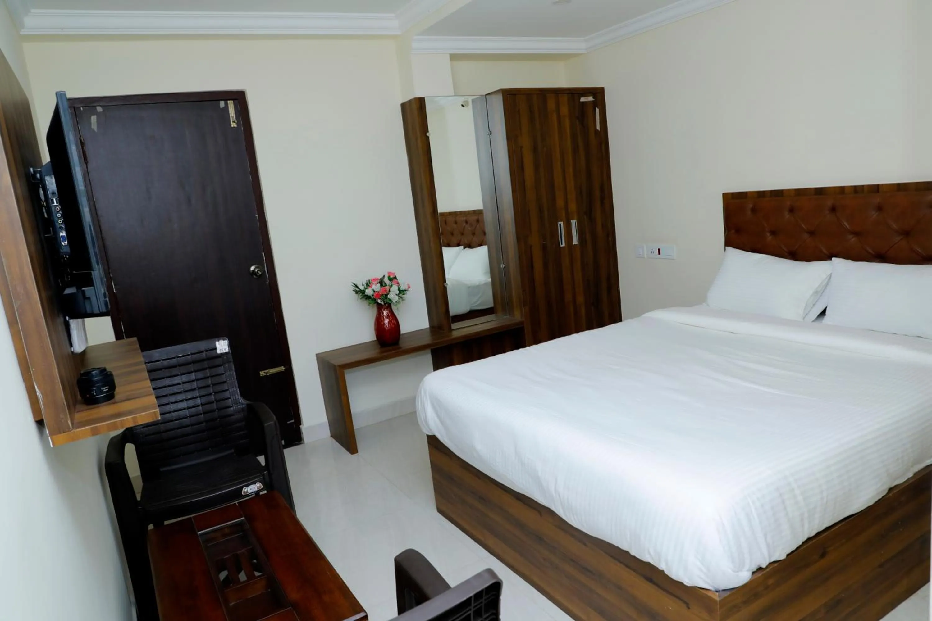 Photo of the whole room, Bed in CNR Residency, Madanapalle