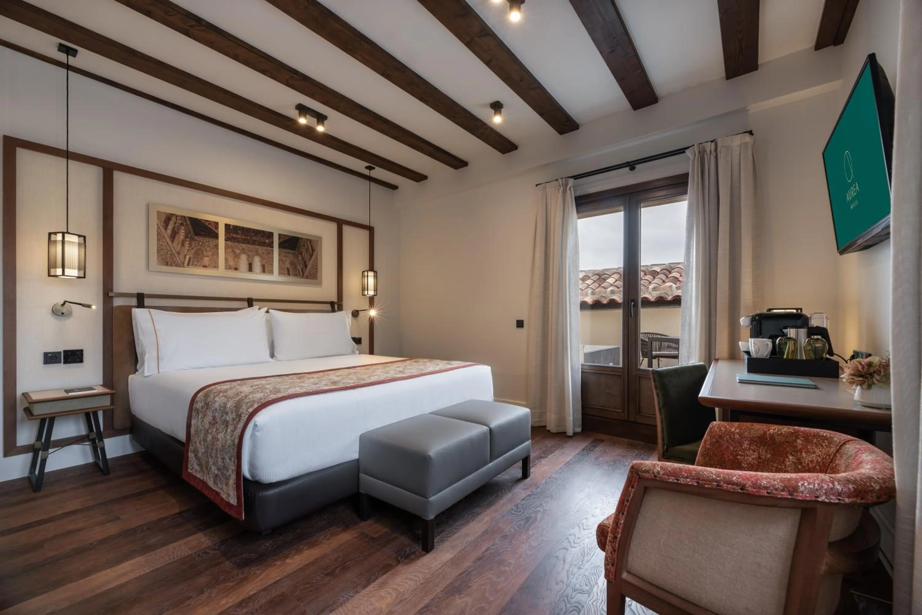 Bedroom, Bed in Áurea Toledo by Eurostars Hotel company