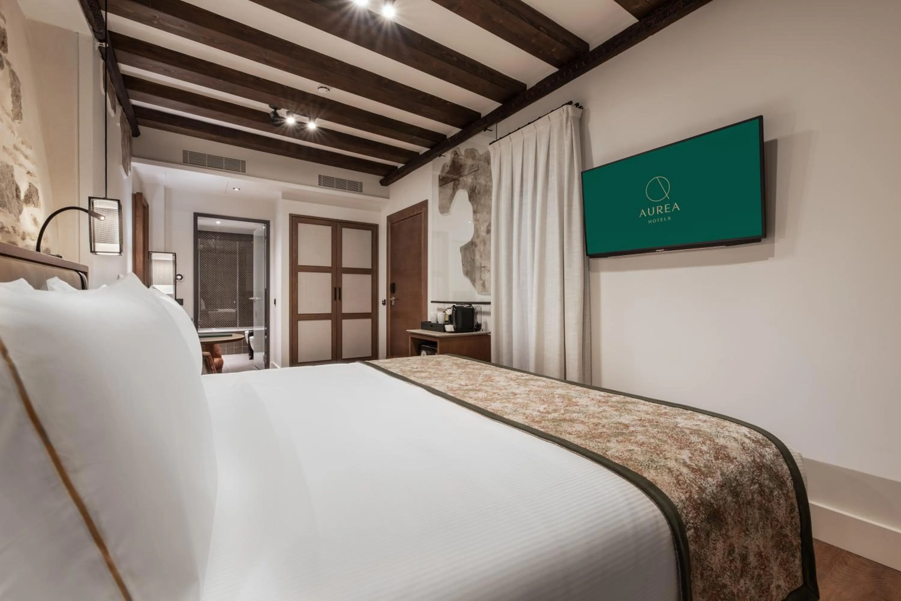 Bedroom, Bed in Áurea Toledo by Eurostars Hotel company