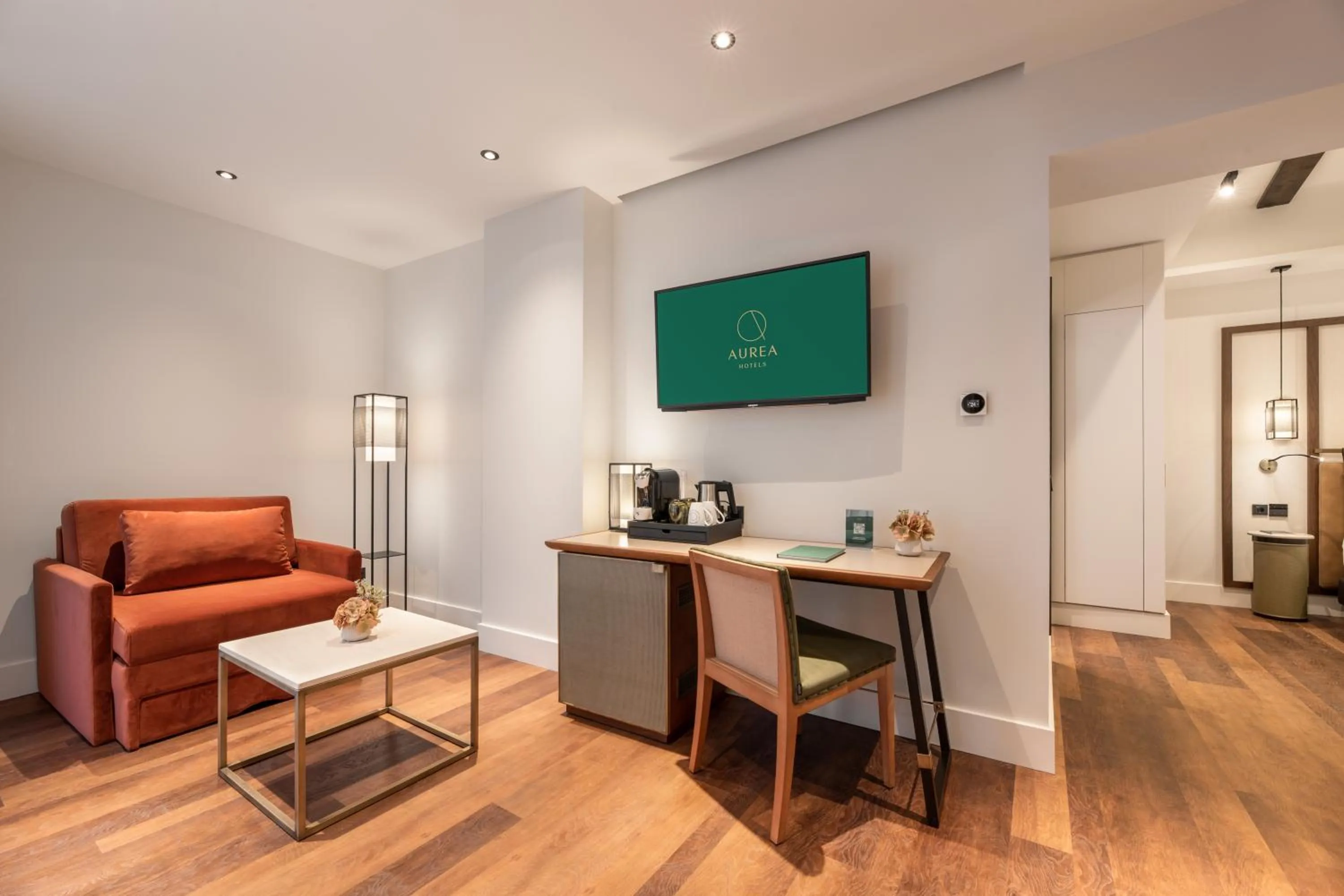 Seating area in Áurea Toledo by Eurostars Hotel company