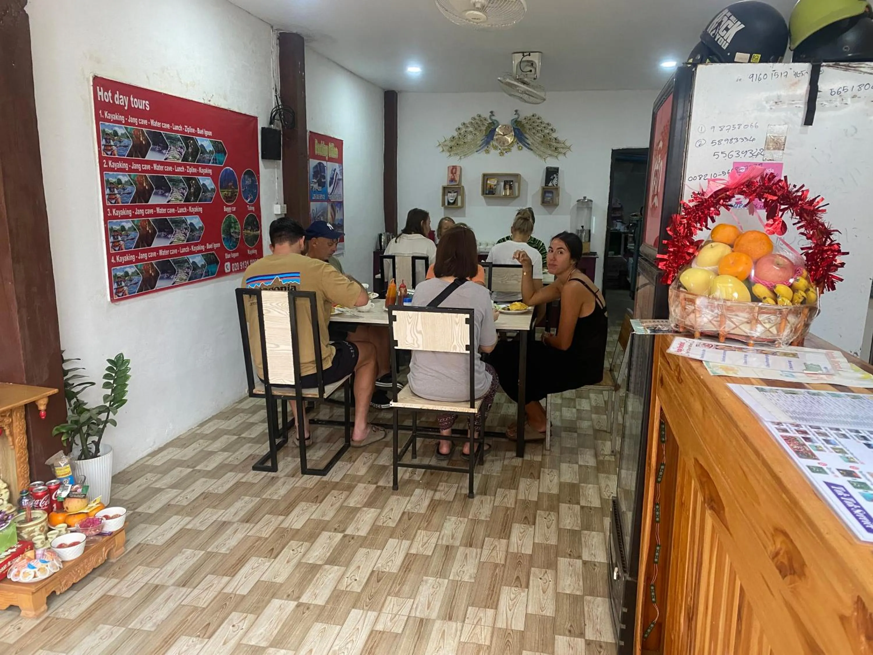 Breakfast in Vang Vieng Victory Hostel