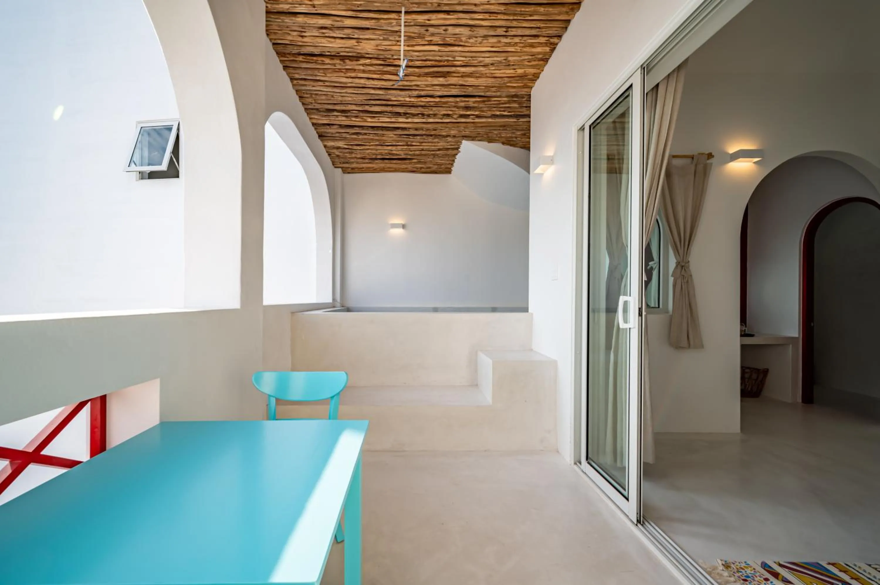 Seating area in Happiness Hotel