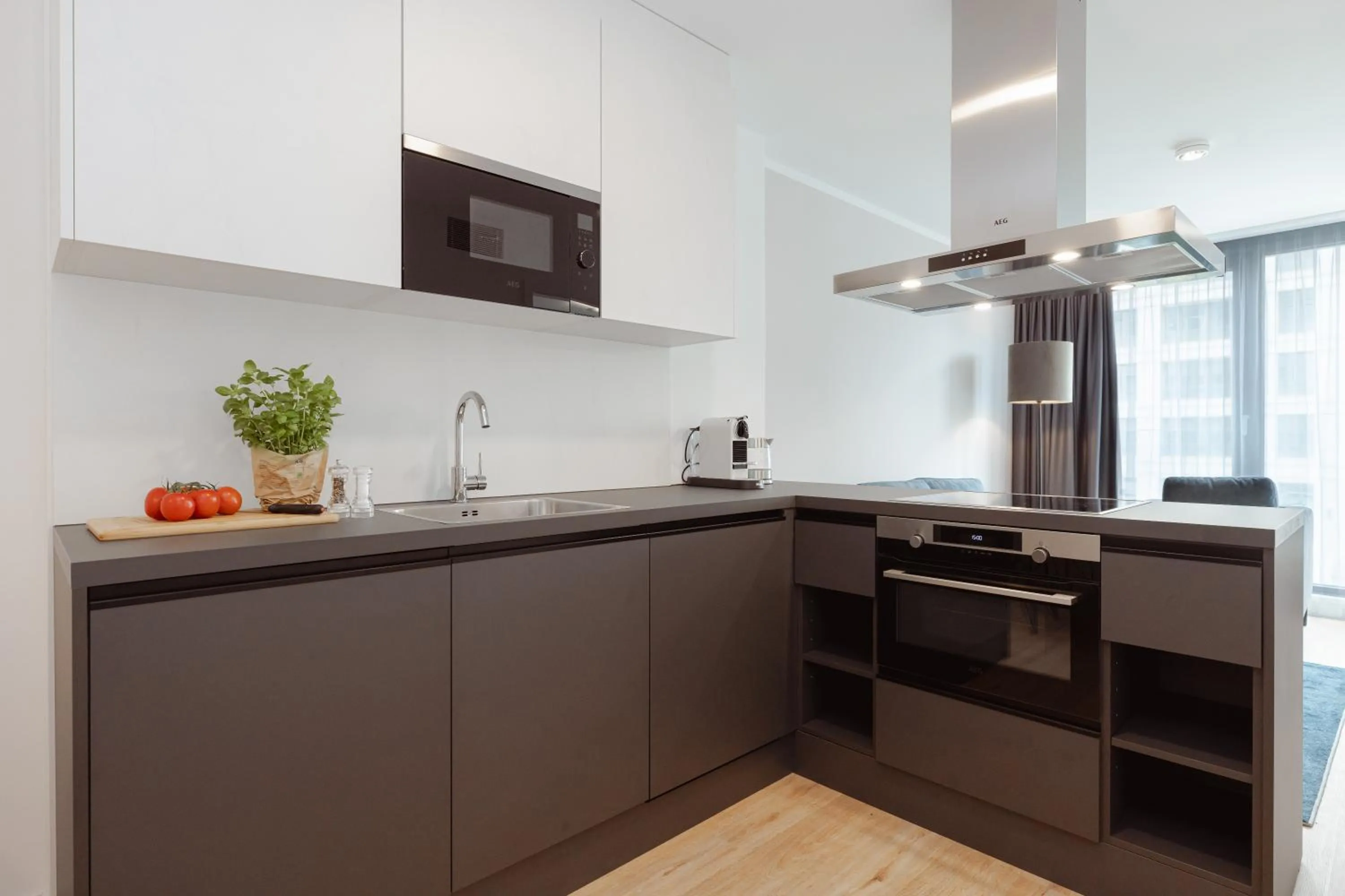 Kitchen or kitchenette in The Doorman Goethe Frankfurt am Main