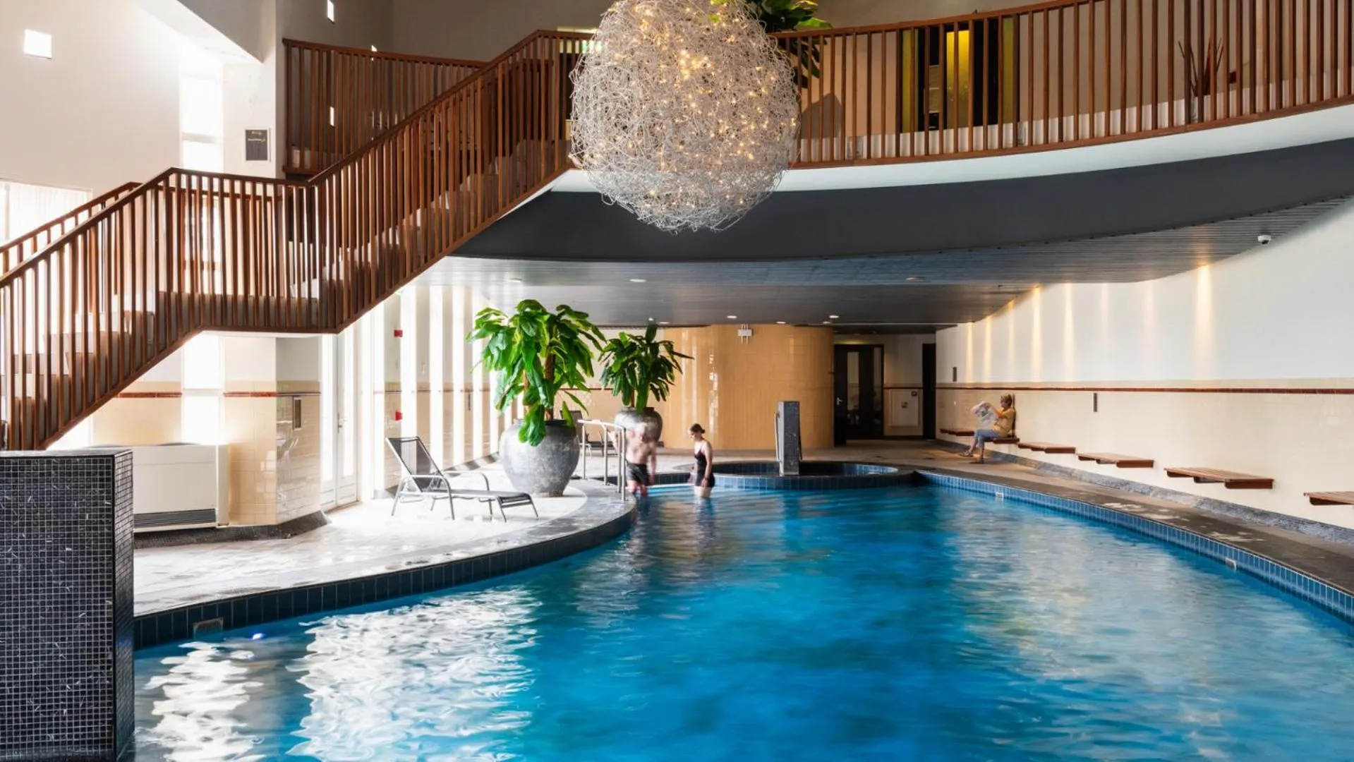 Pool view in Parkhotel Valkenburg