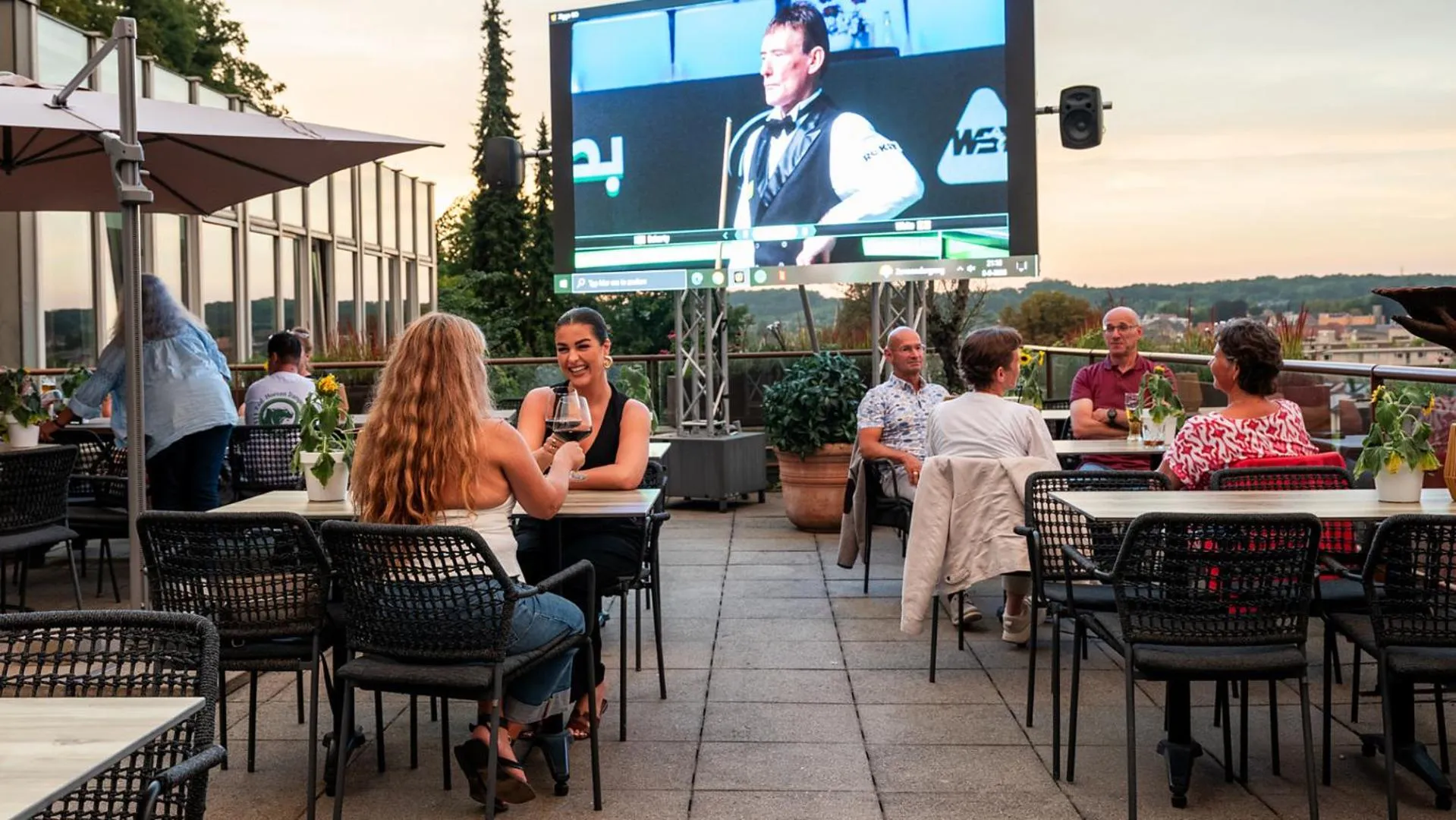 Patio in Parkhotel Valkenburg