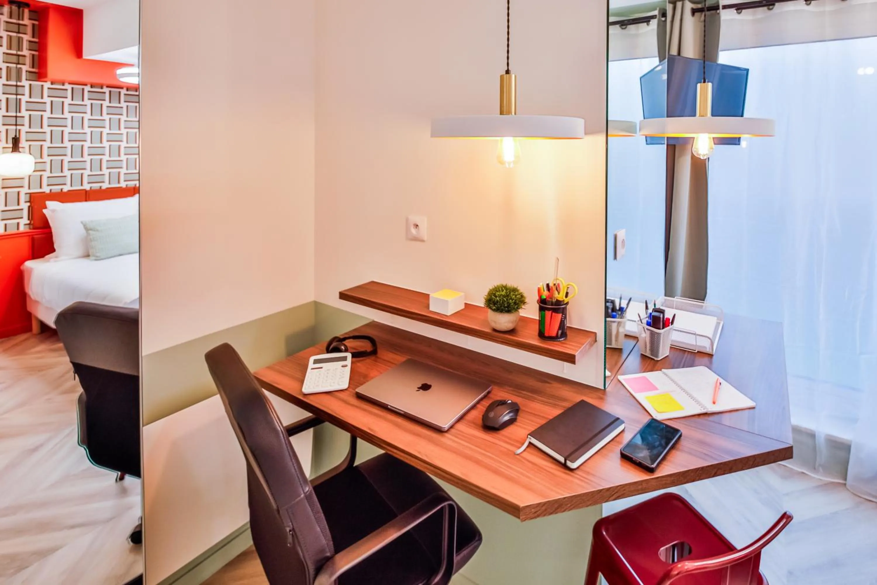 Living room, Bed in WS Molitor - Auteuil