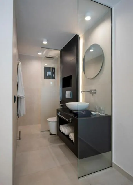 Shower in Alexandrion Appartments Down Town Adults Only