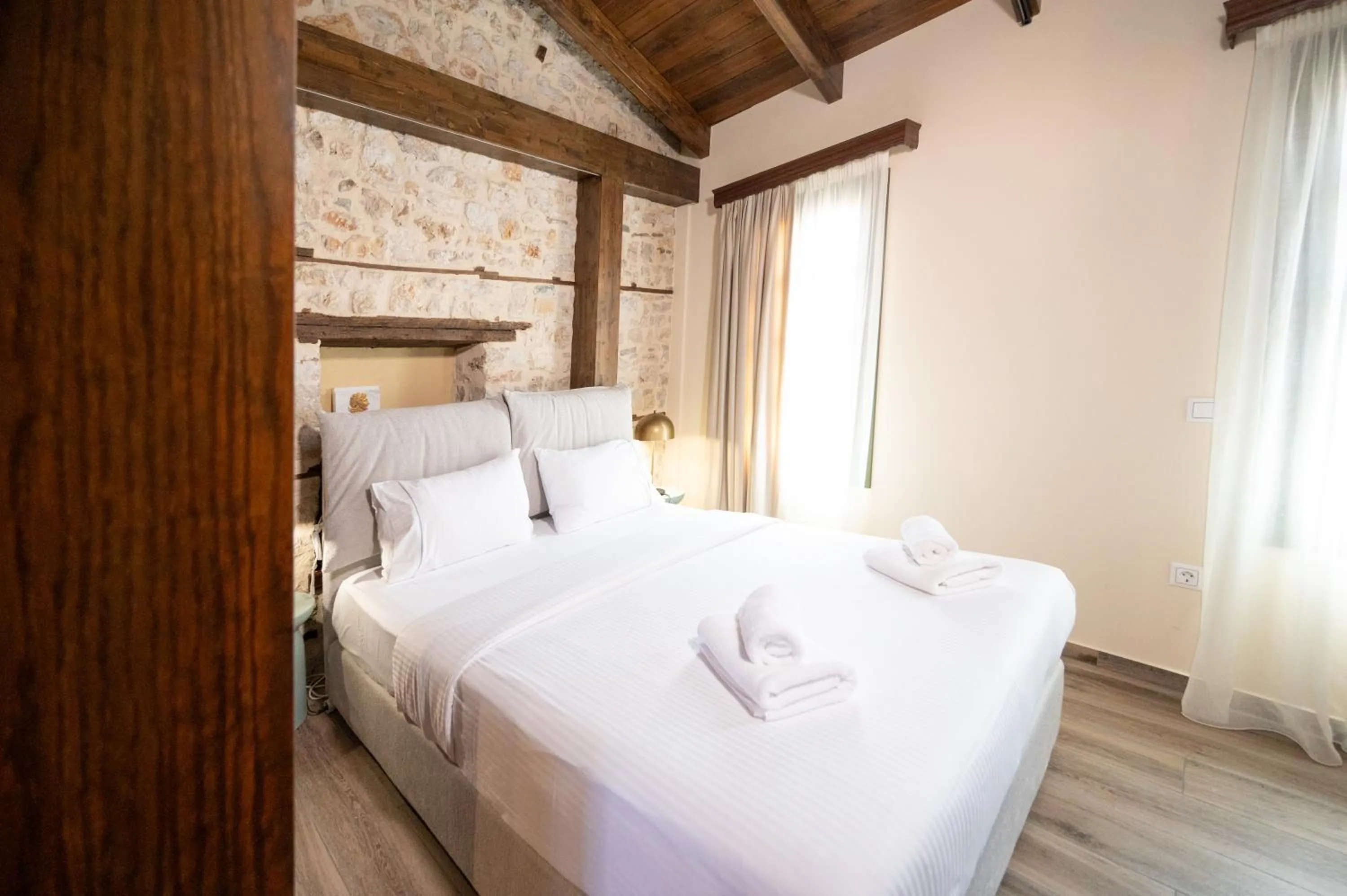 Bed in Bodrum Suites