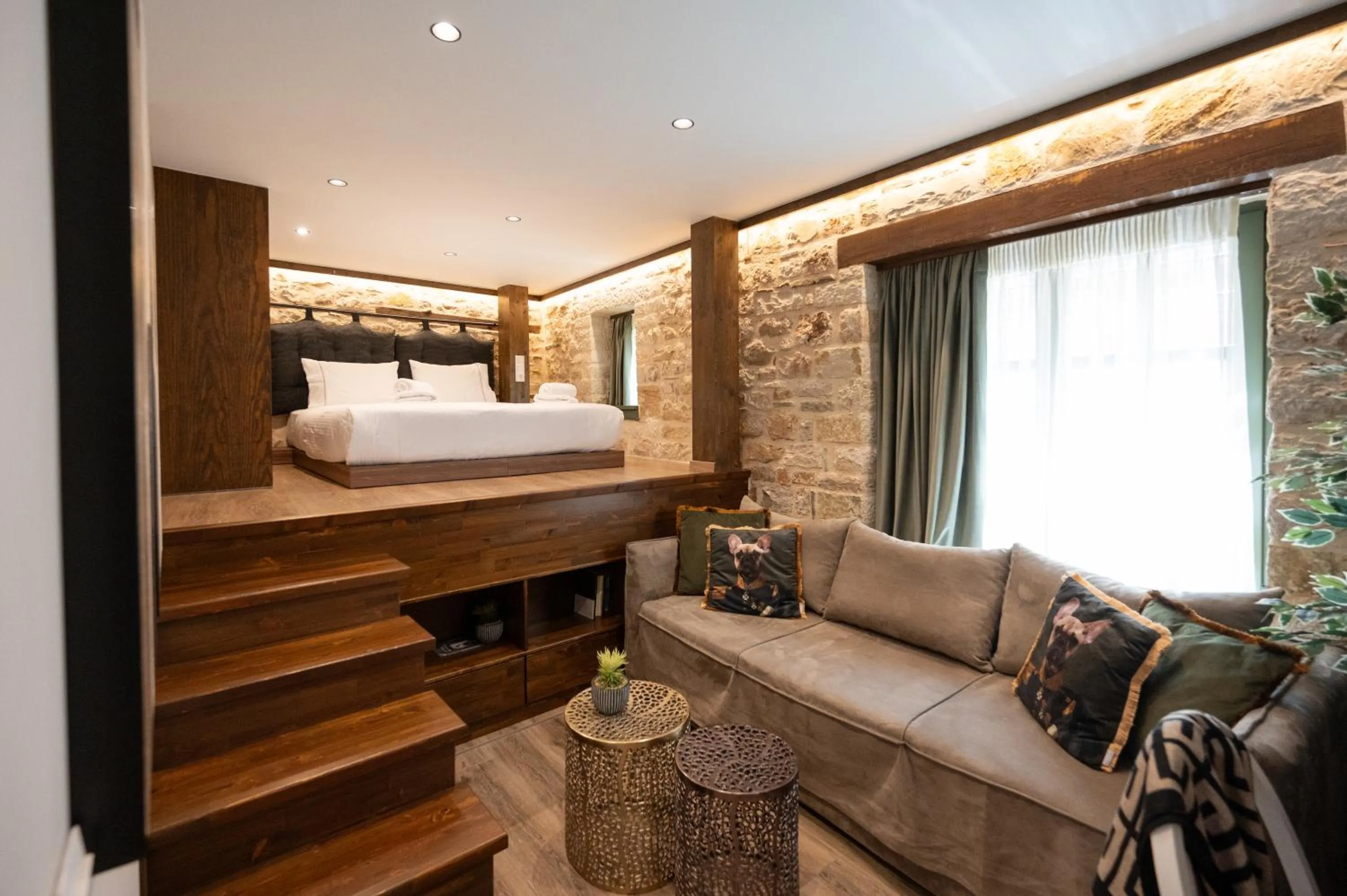 Bed in Bodrum Suites