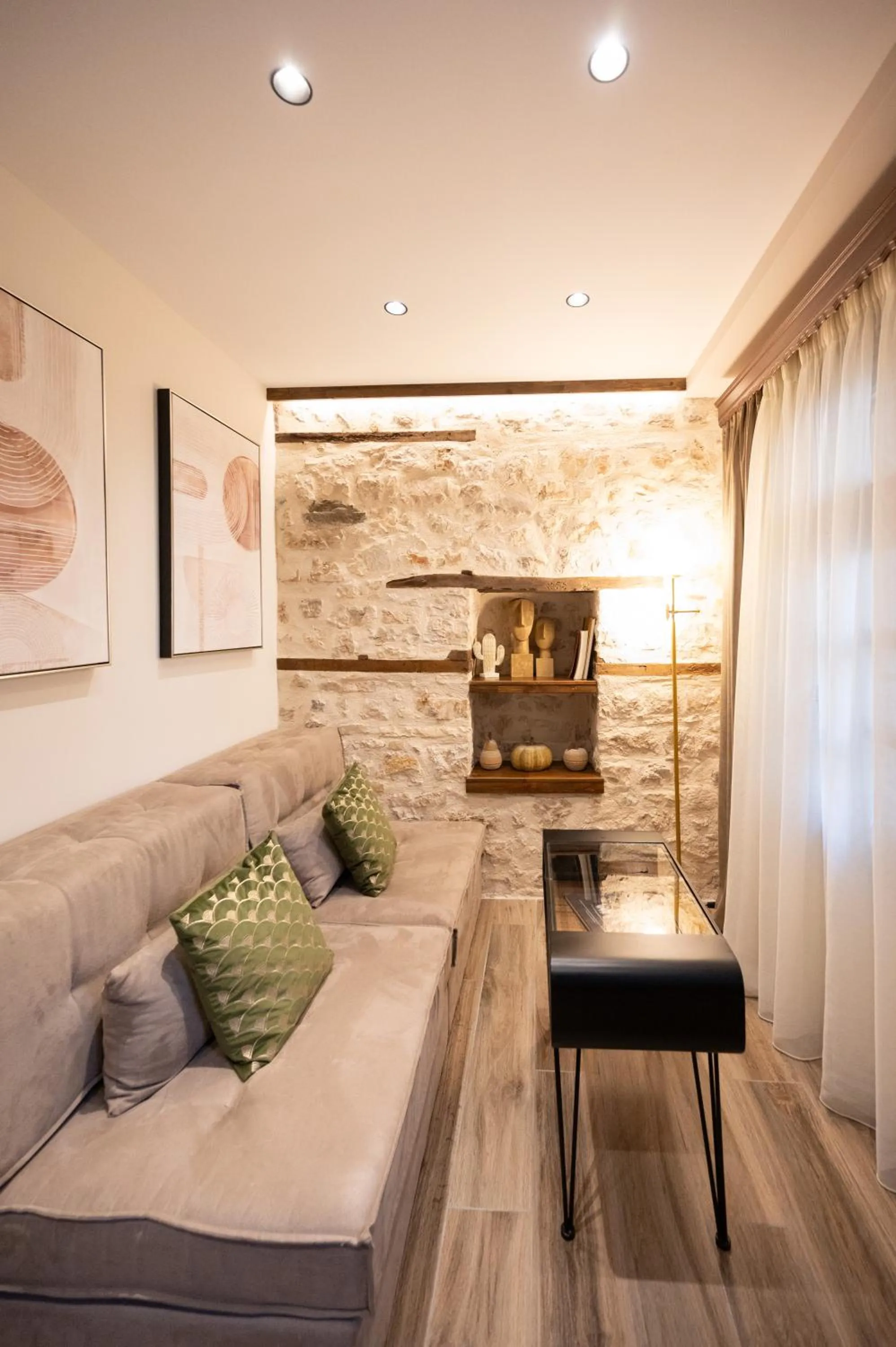 Living room in Bodrum Suites