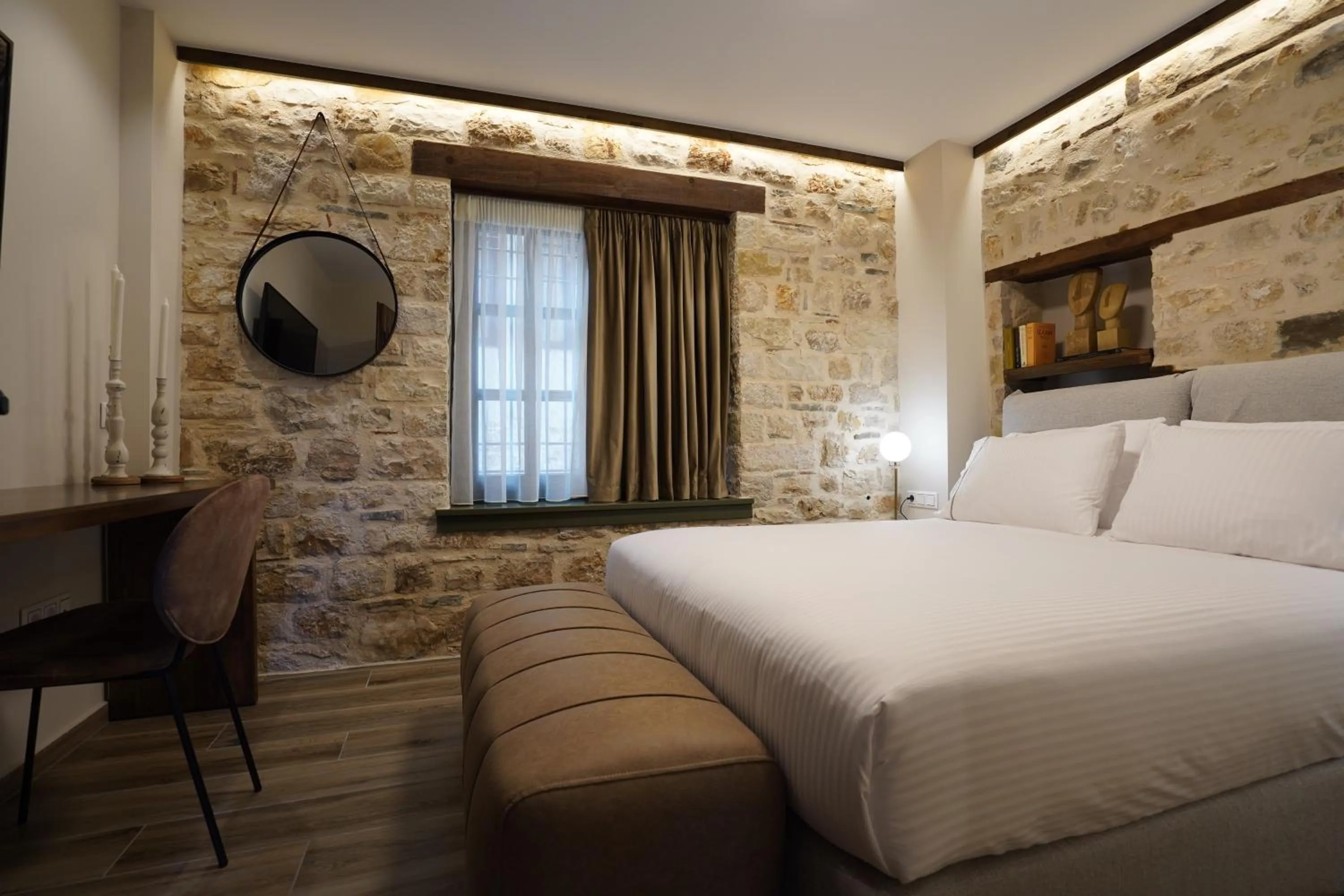 Bed in Bodrum Suites