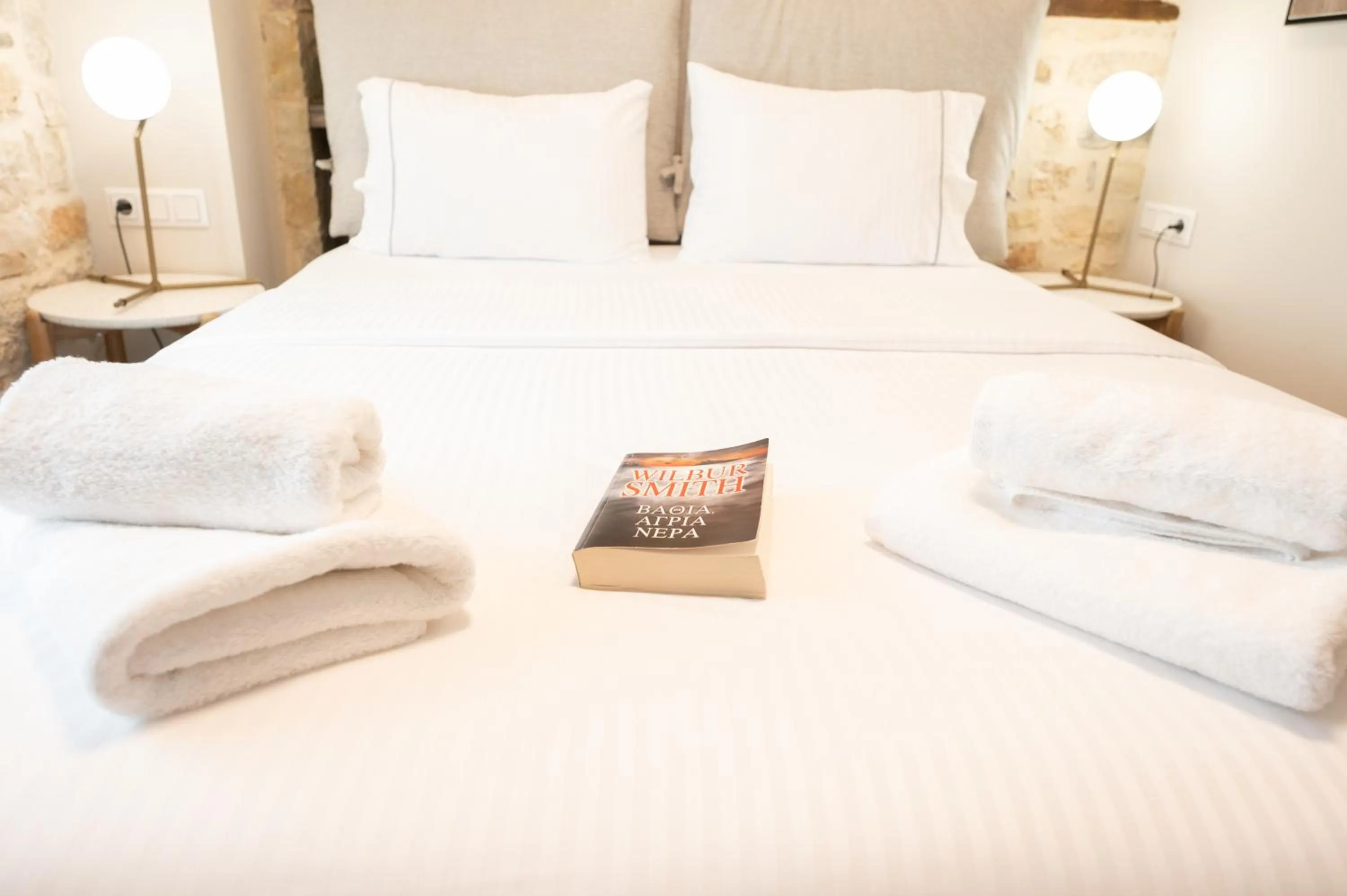 Bed in Bodrum Suites