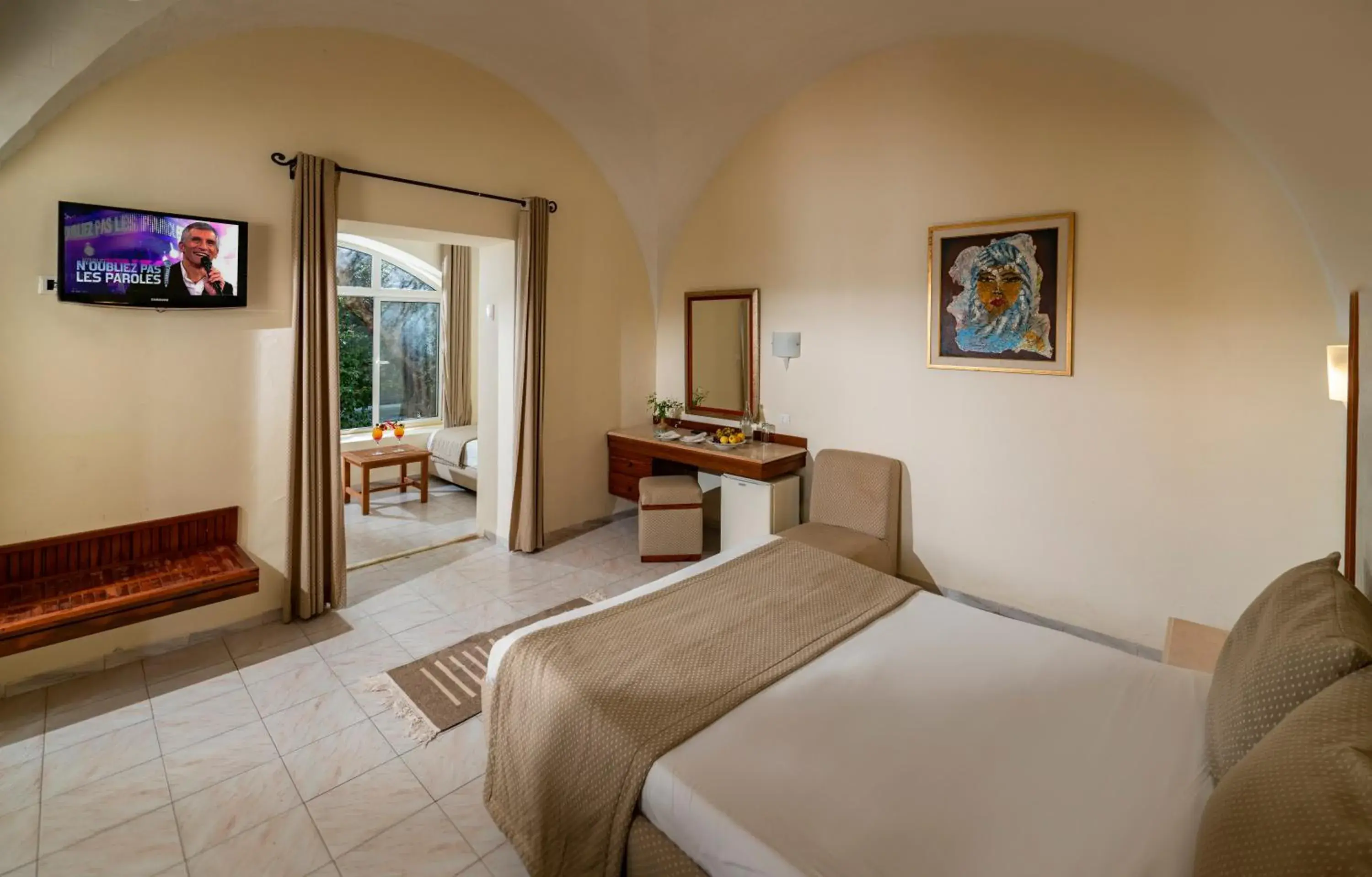 Quadruple Room with Garden View in Le Hammamet Hôtel & Spa Quadruple Room with Garden View in Le Hammamet Hôtel & Spa