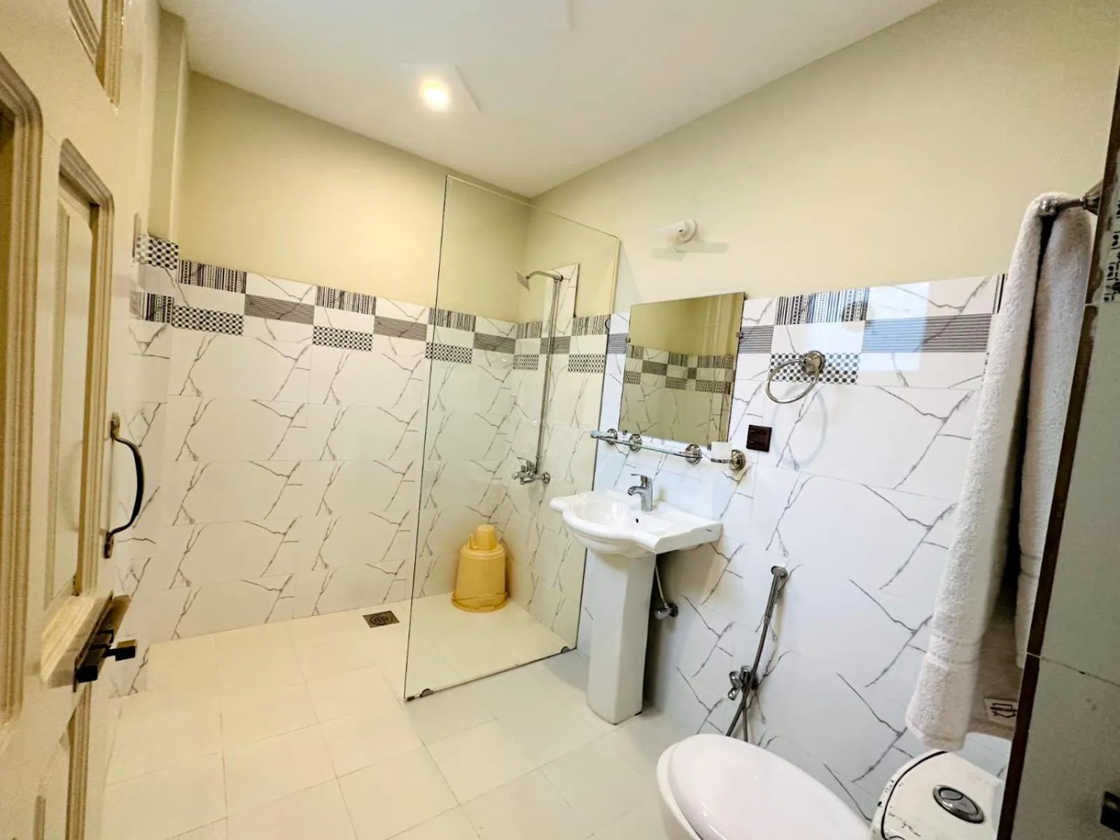 Shower in Desert One Hotel Skardu