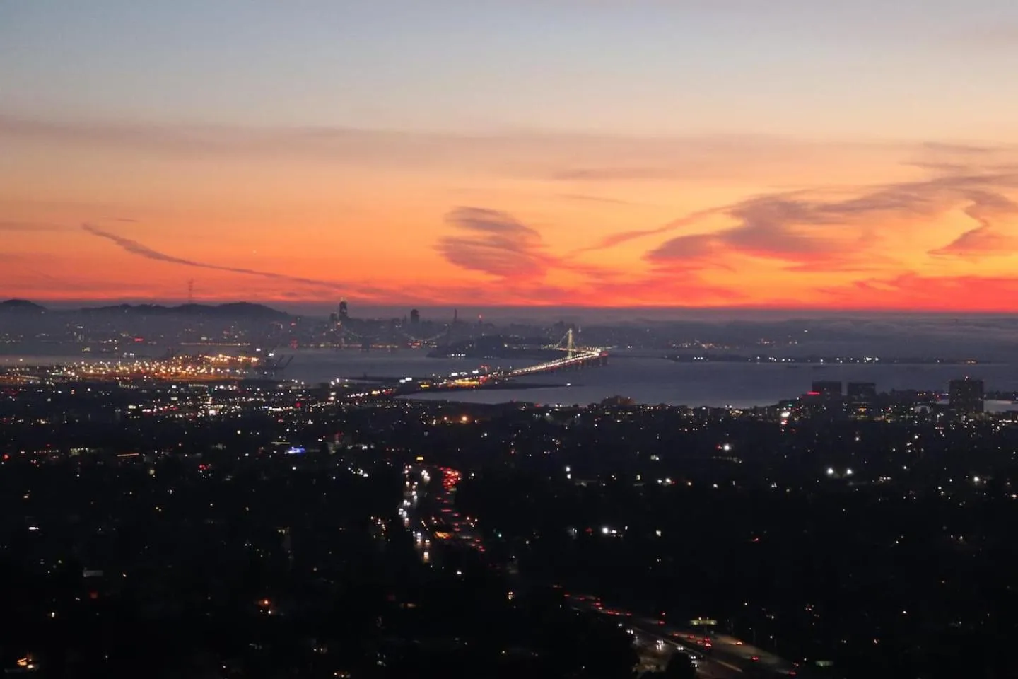 City view in Luxurious Hillside Home wAC & Gorgeous SF Views!
