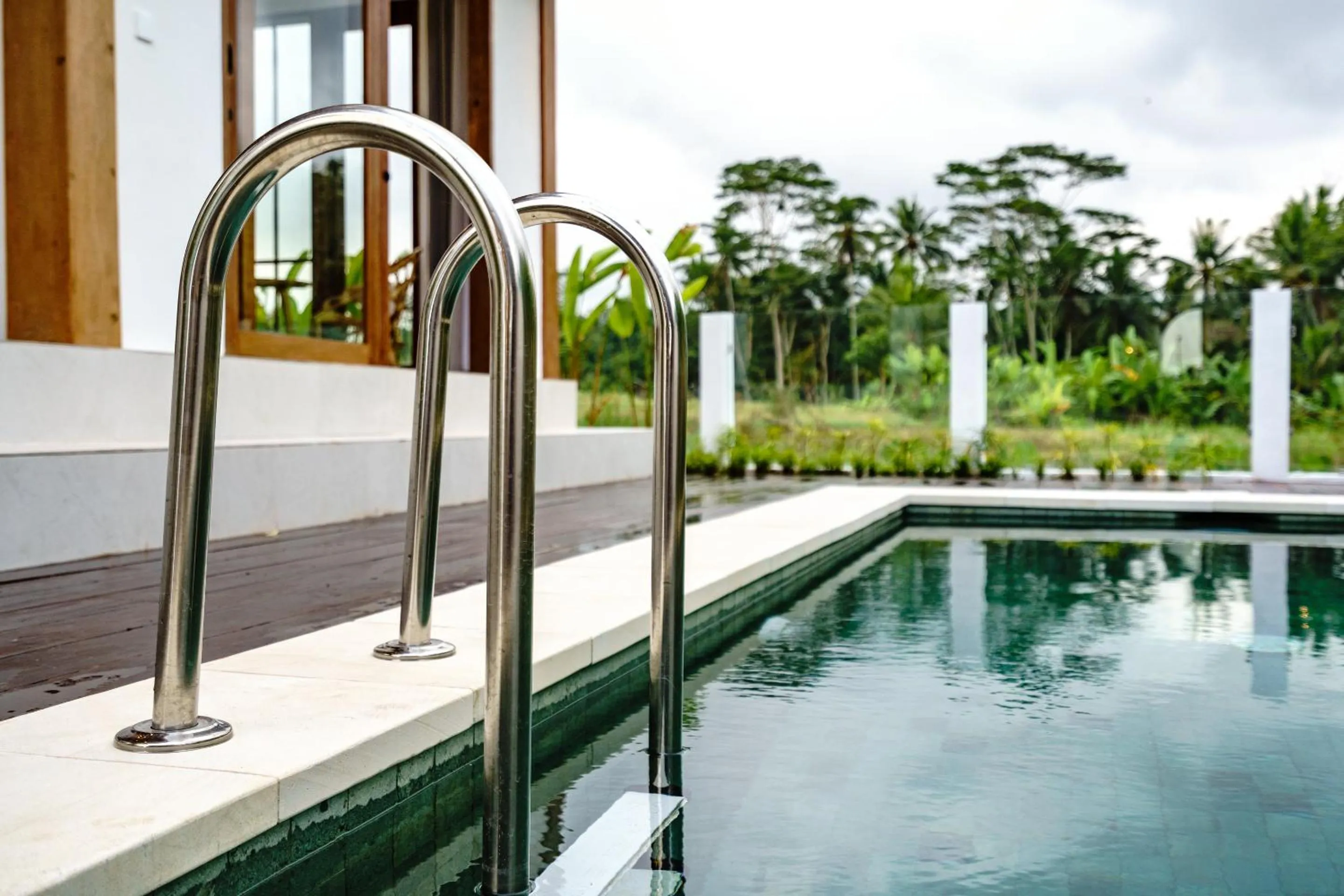 Pool view in Tembaga Garden Retreat - Privacy and Modern Comfort