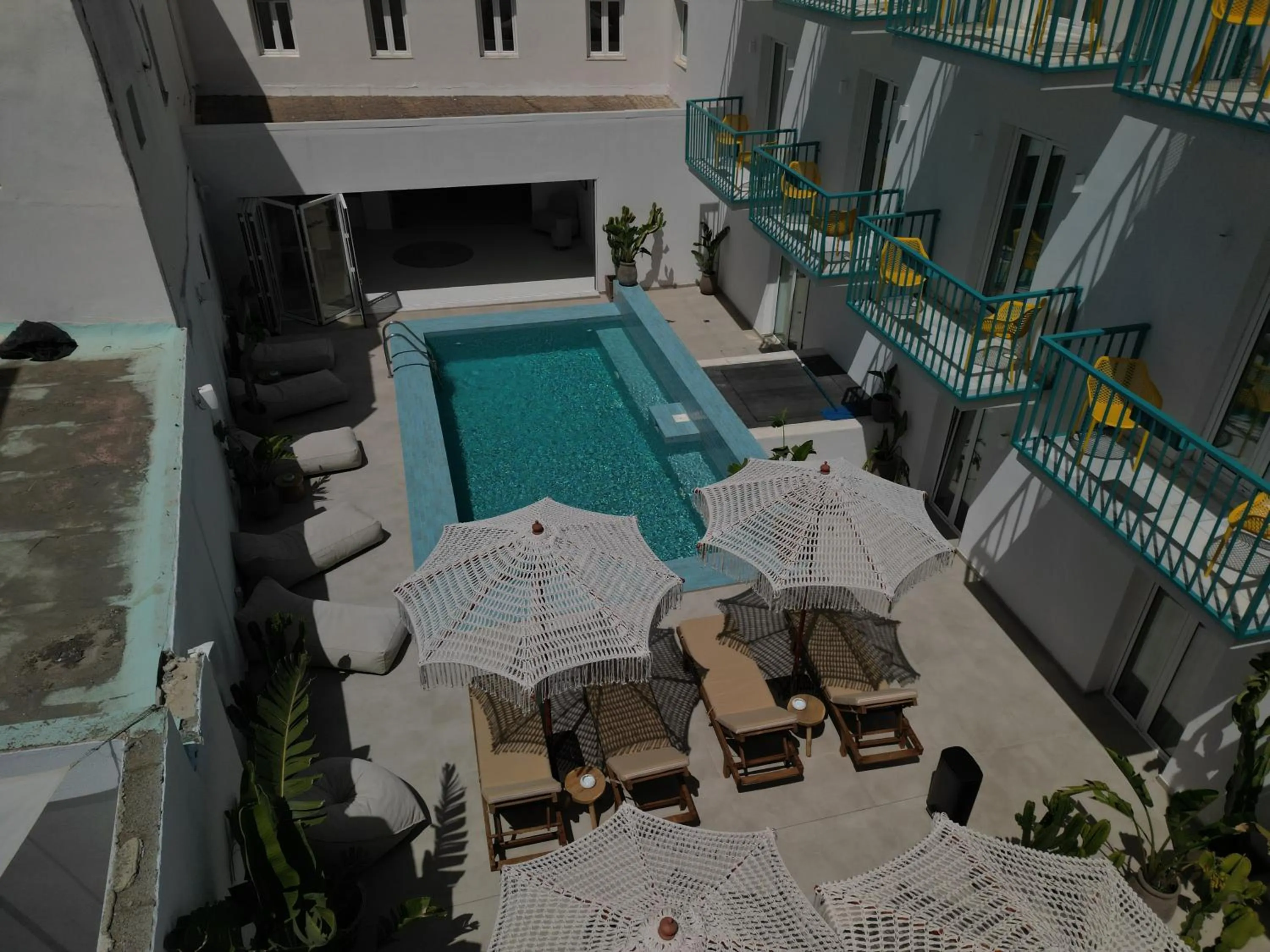 Pool view in Play Paros a member of Brown Hotels